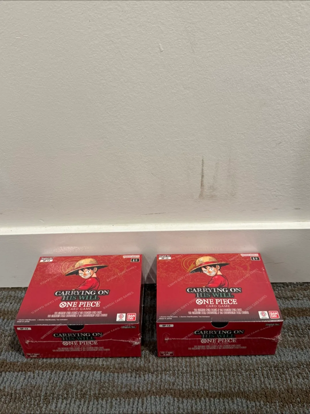 One piece OP13 booster boxes