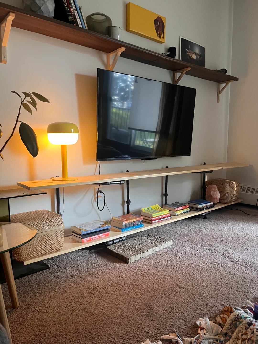 Custom Industrial Pipe Shelving Unit
