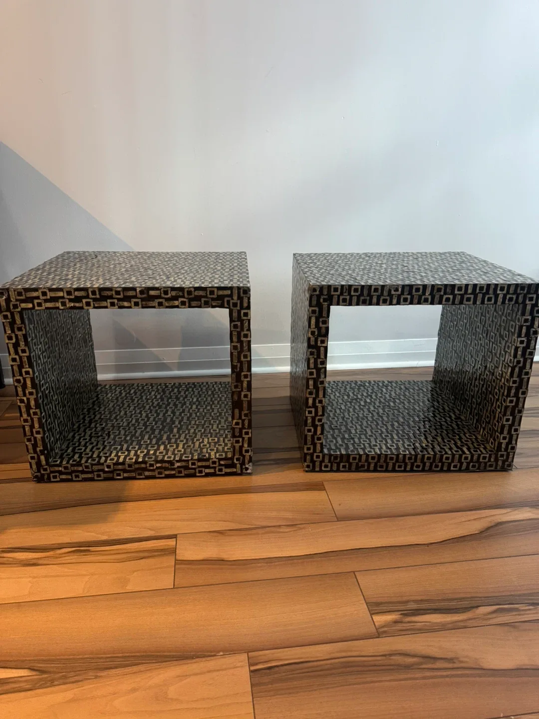 Pair of Cube Side Tables