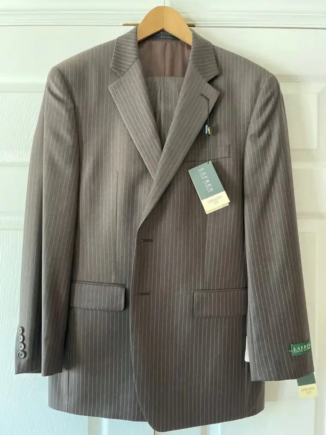 Ralph Lauren 40 Reg 32W Brown Suit - New