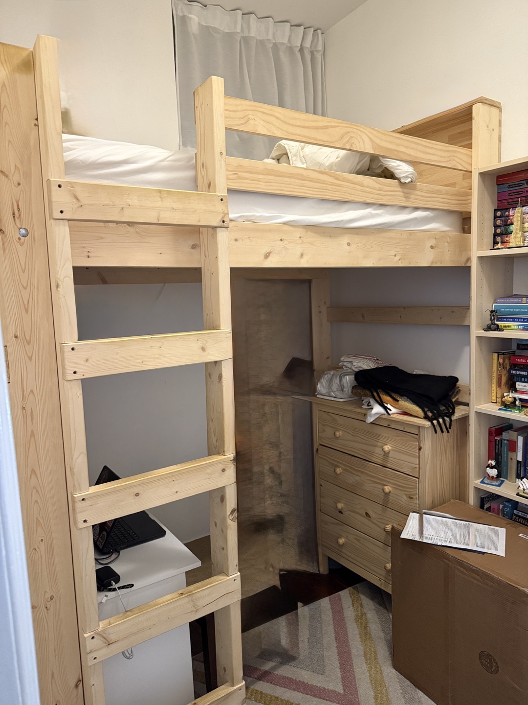FREE! Wooden Loft Twin Bed