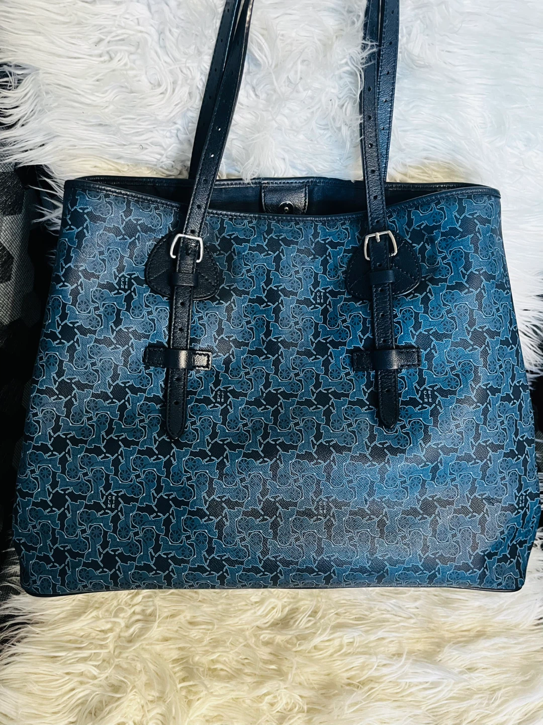 Celine Blue Tote Bag - photo 2