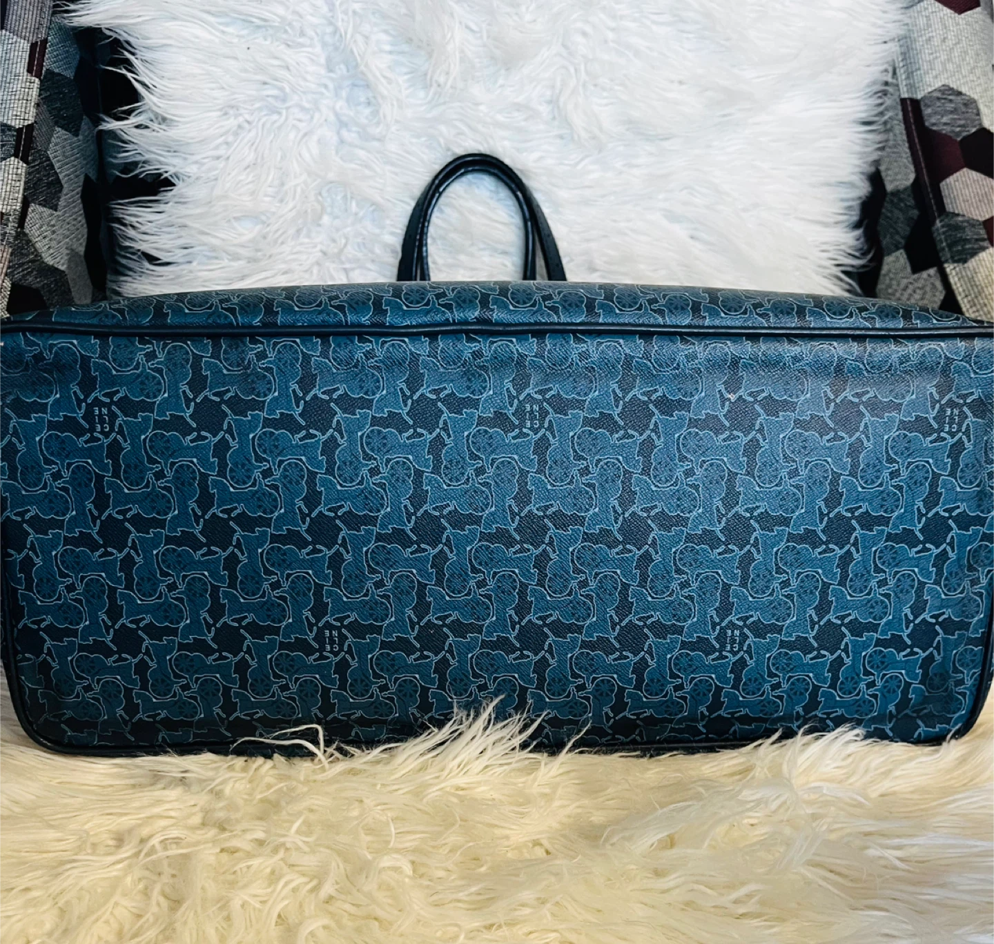 Celine Blue Tote Bag