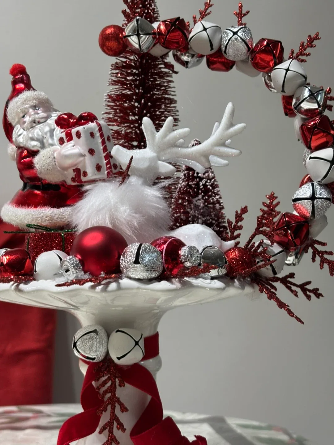 Christmas Centerpiece with Santa & Reindeer image indicator(2)