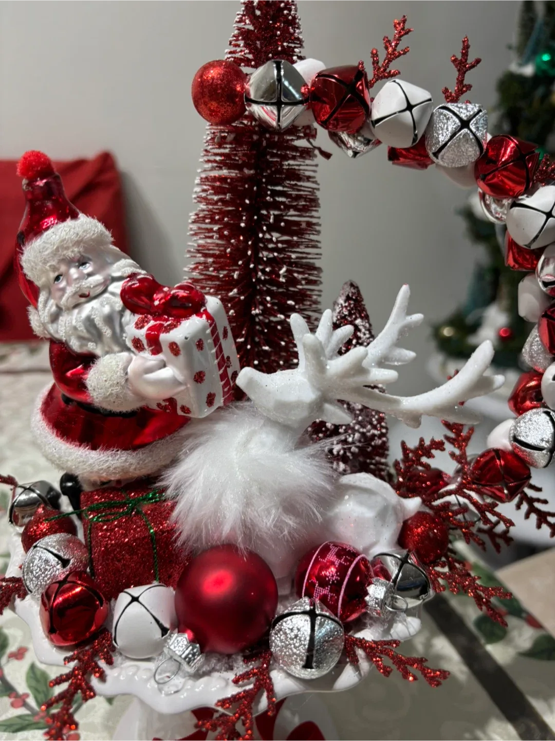 Christmas Centerpiece with Santa & Reindeer image indicator(6)