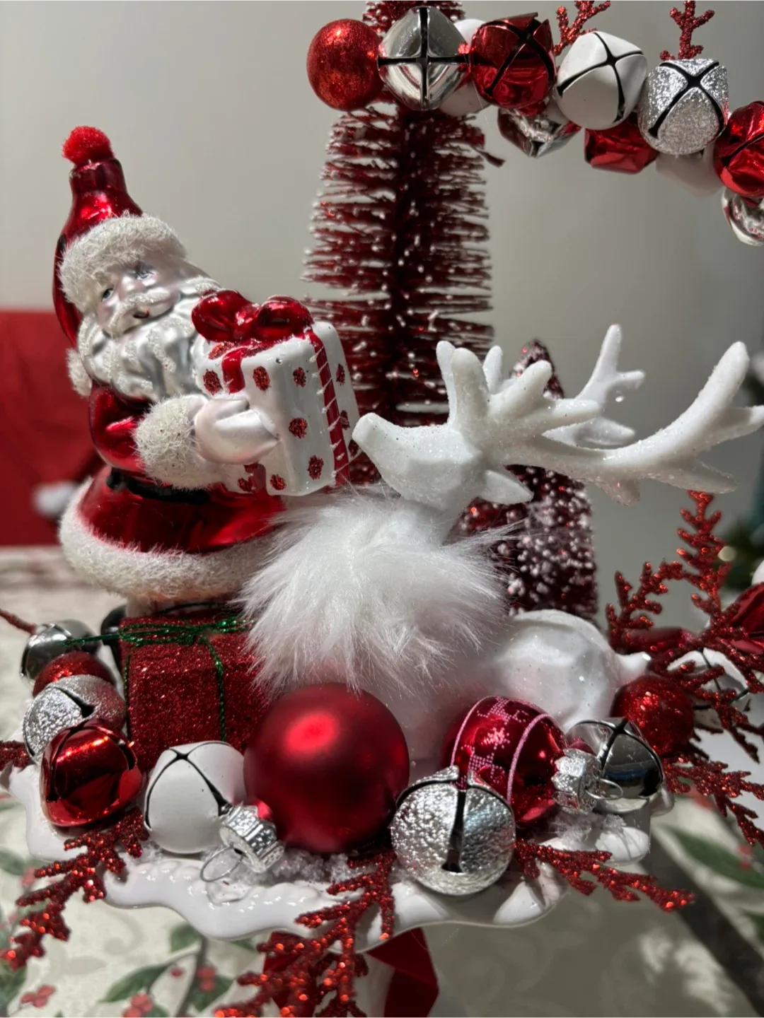 Christmas Centerpiece with Santa & Reindeer image indicator(9)