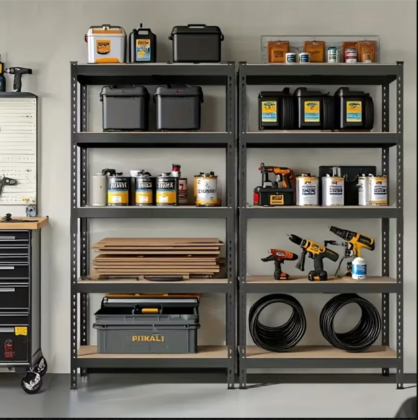 5-tier adjustable heavy-duty metal storage rack, 2000 lbs - photo 5