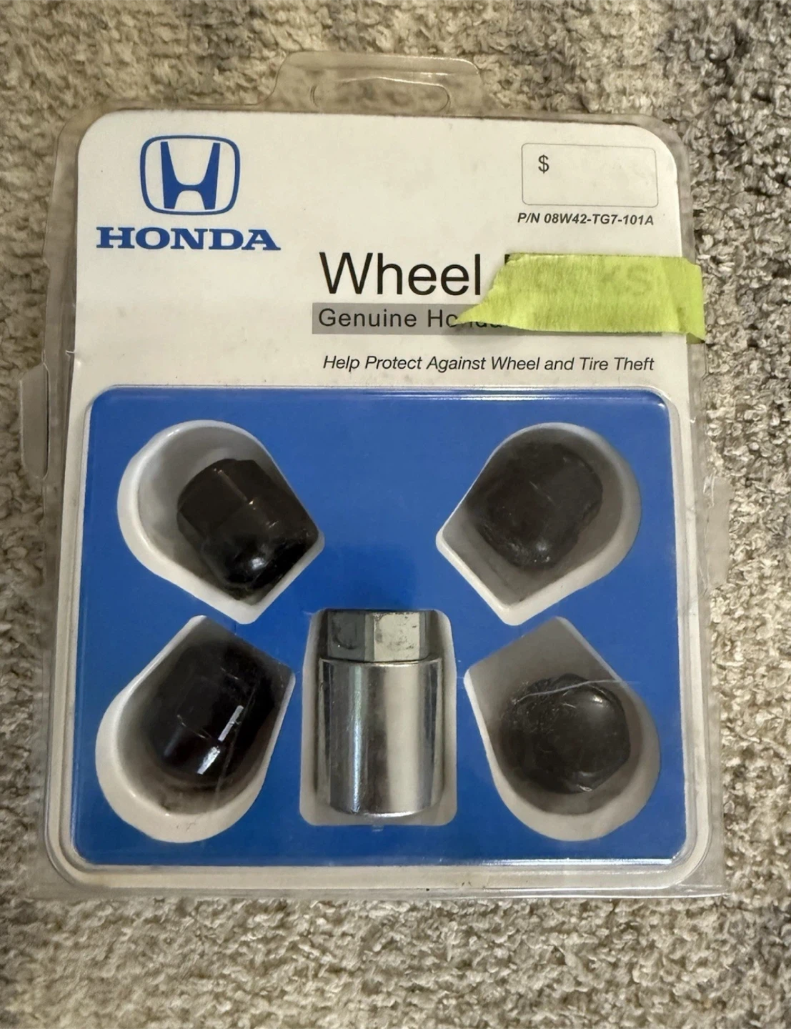 New Honda Wheel Lock 08W42-TG7-101A
