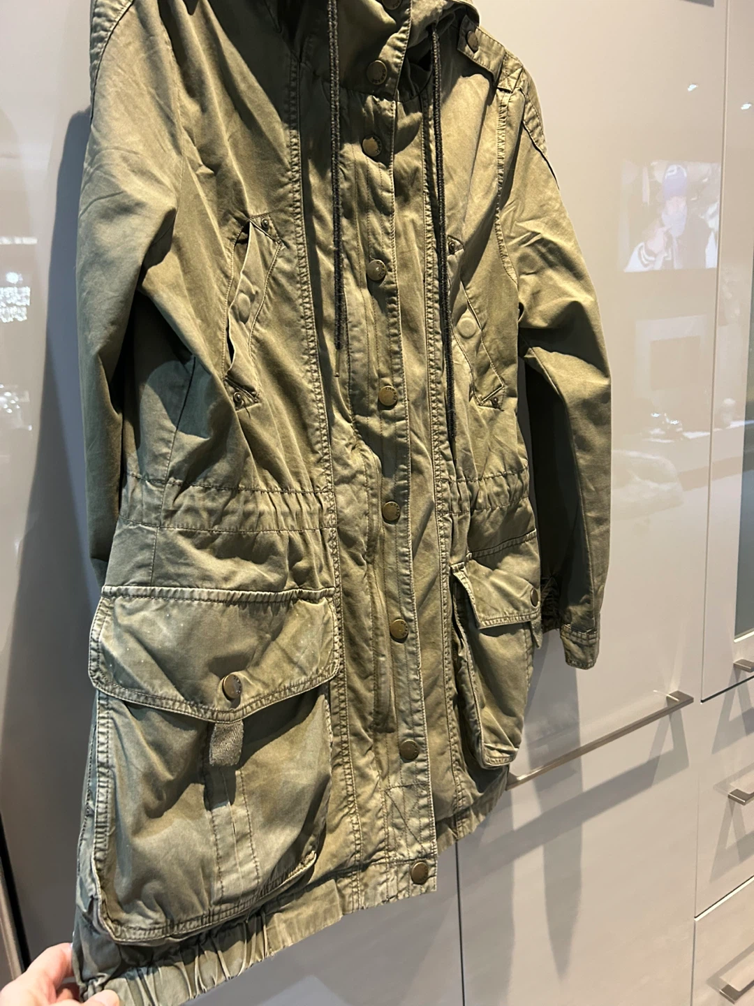 Garage Military Green Hooded Jacket - photo 2