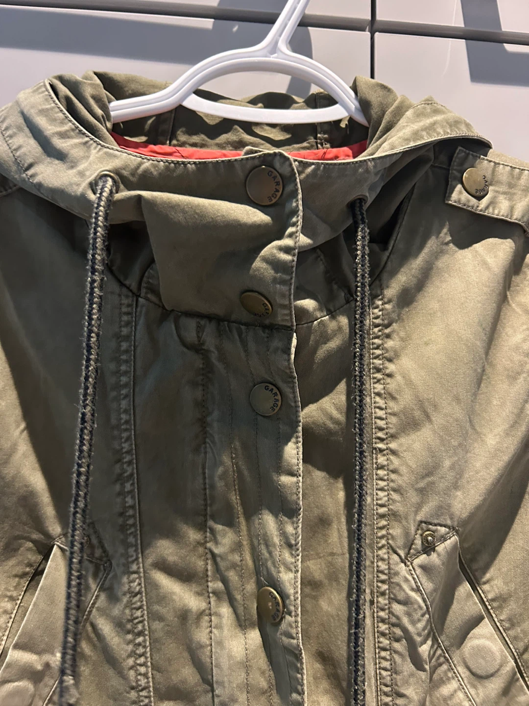 Garage Military Green Hooded Jacket - photo 3