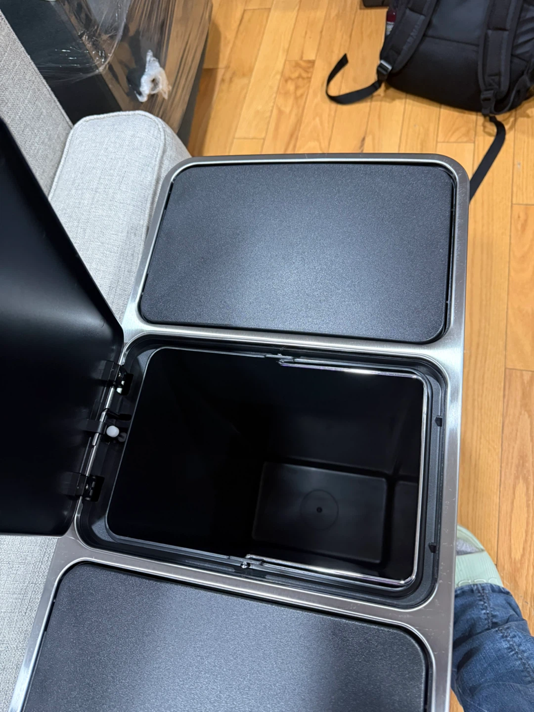 New SONGMICS Triple Trash Can - Stainless Steel - photo 5