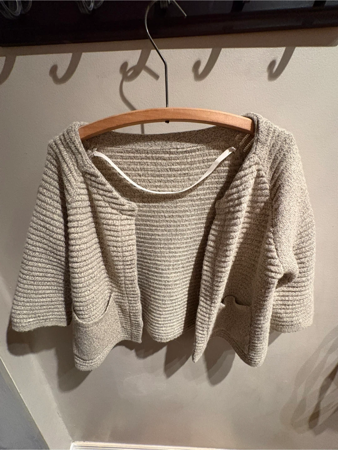 Beige Knit Cardigan - photo 2