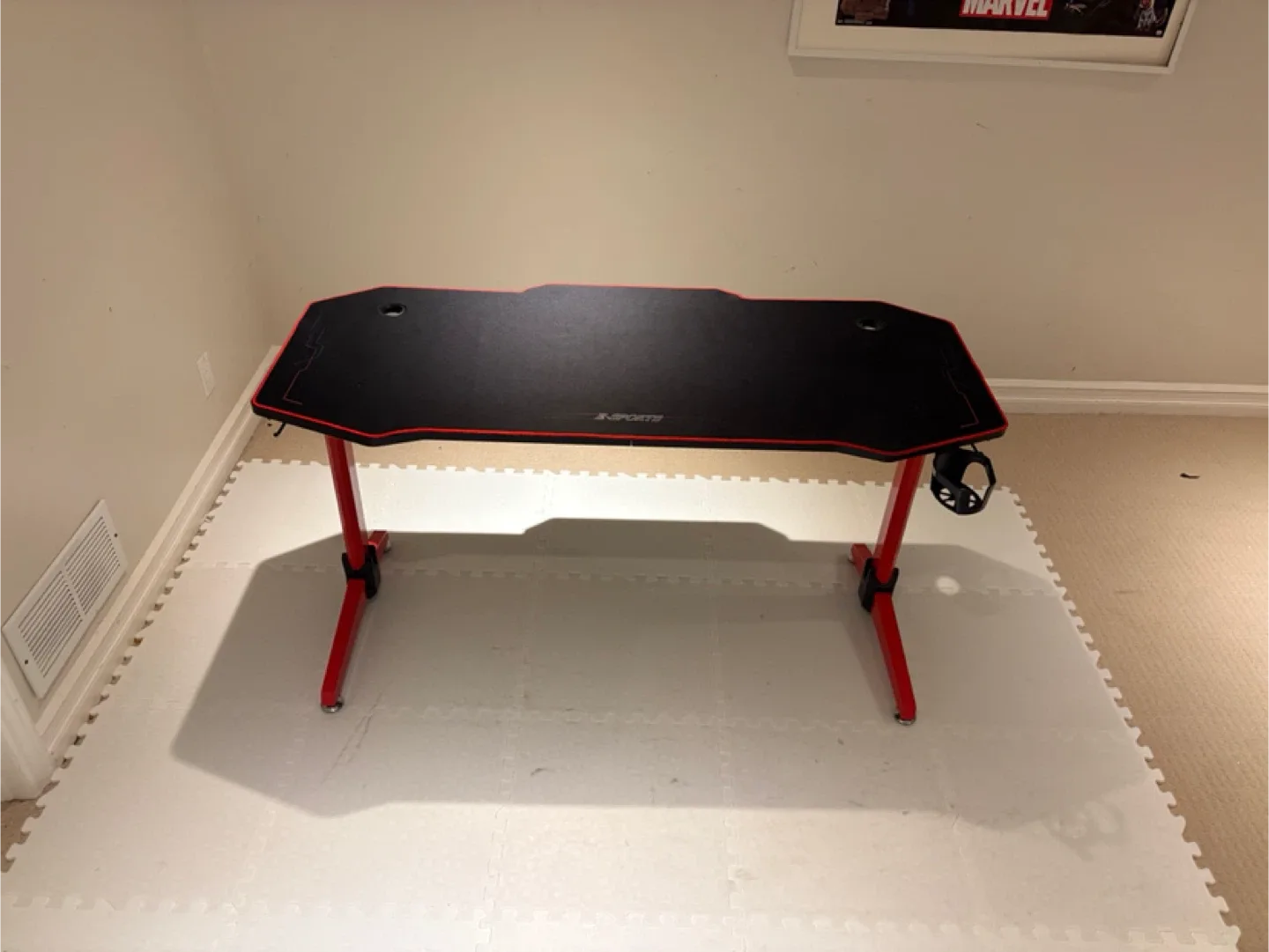 E-Sports Gaming Desk - Red & Black