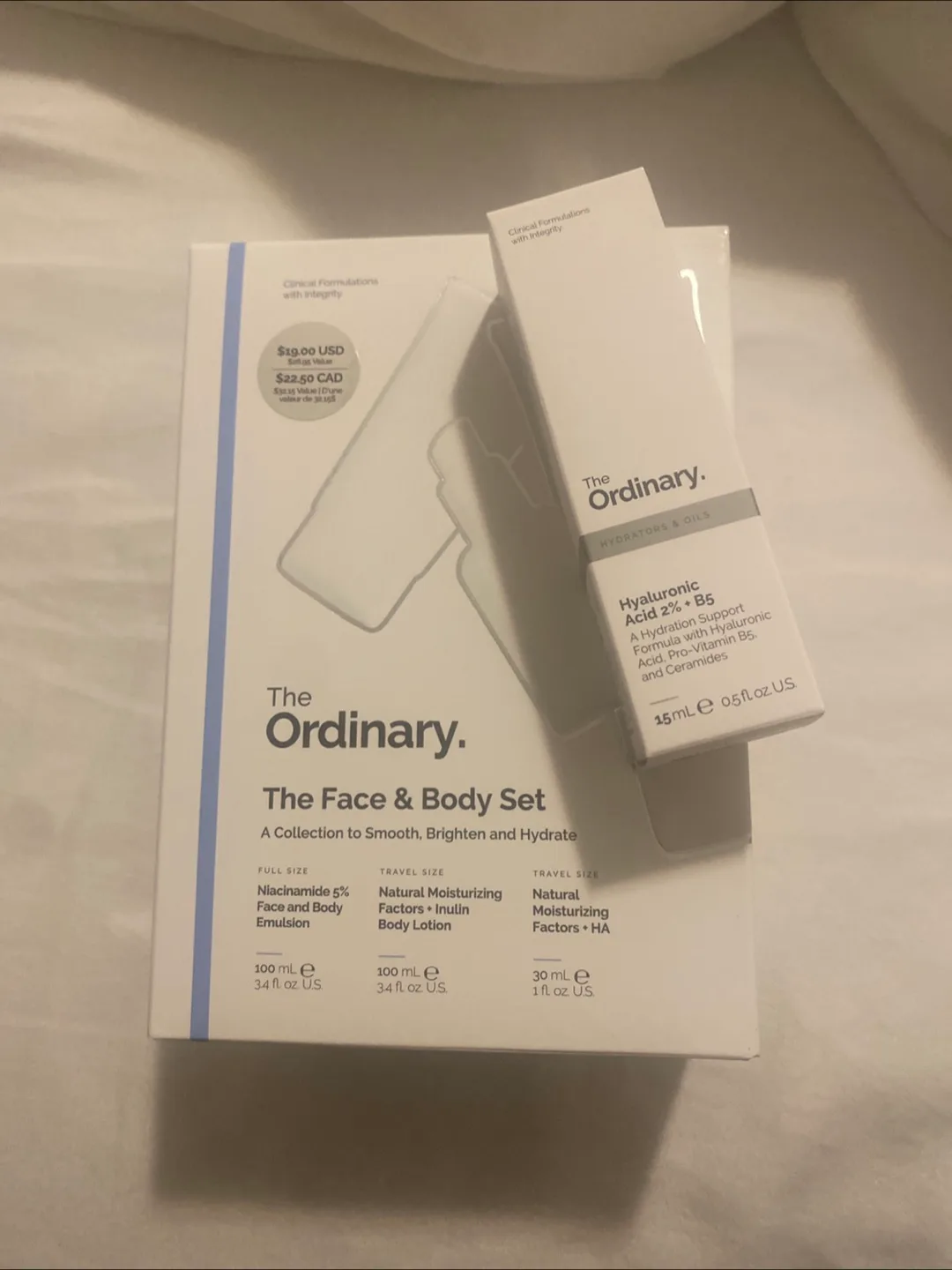 The Ordinary Face & Body Set + Hyaluronic Acid