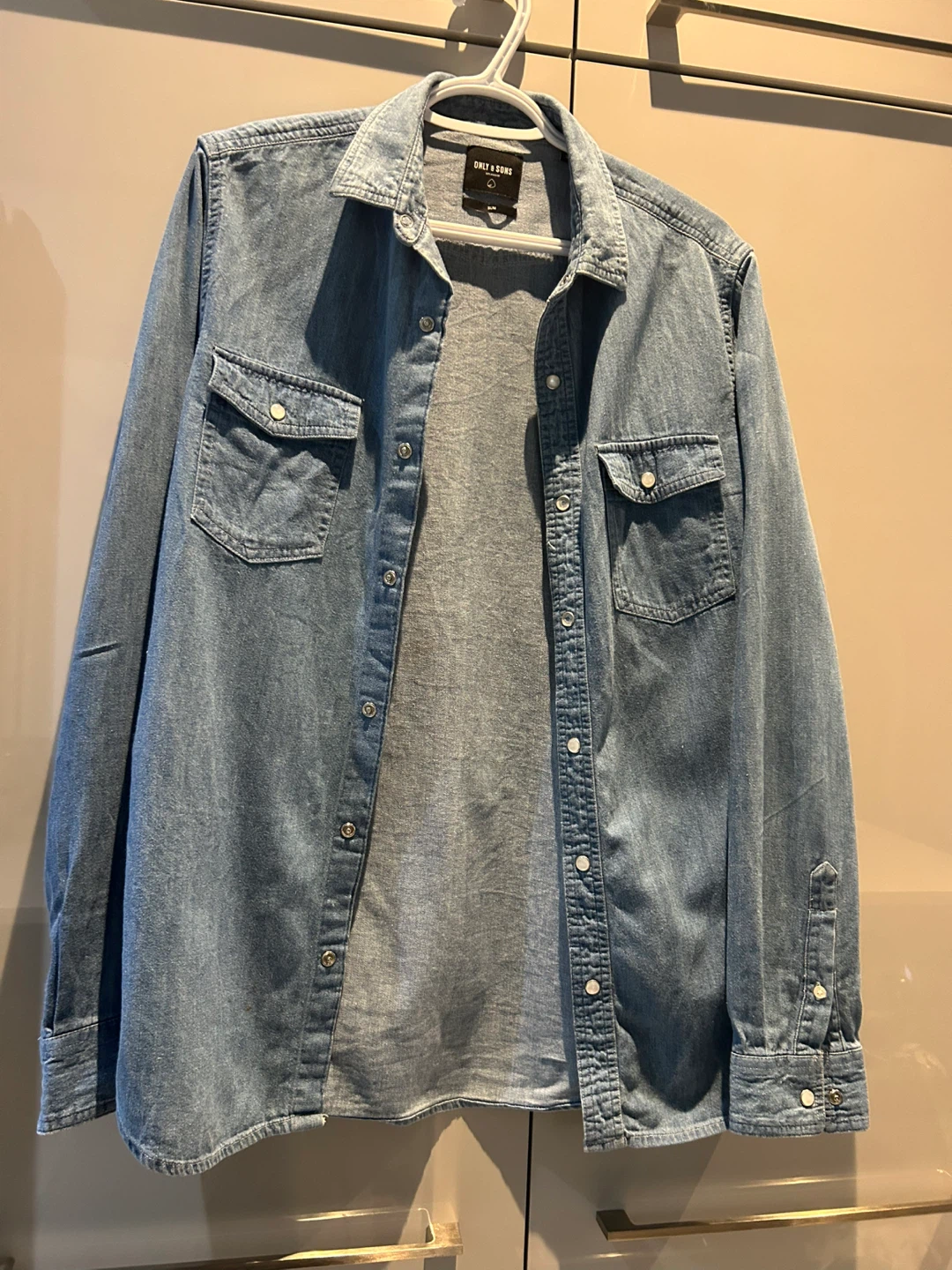 Only & Sons Slim Denim Shirt