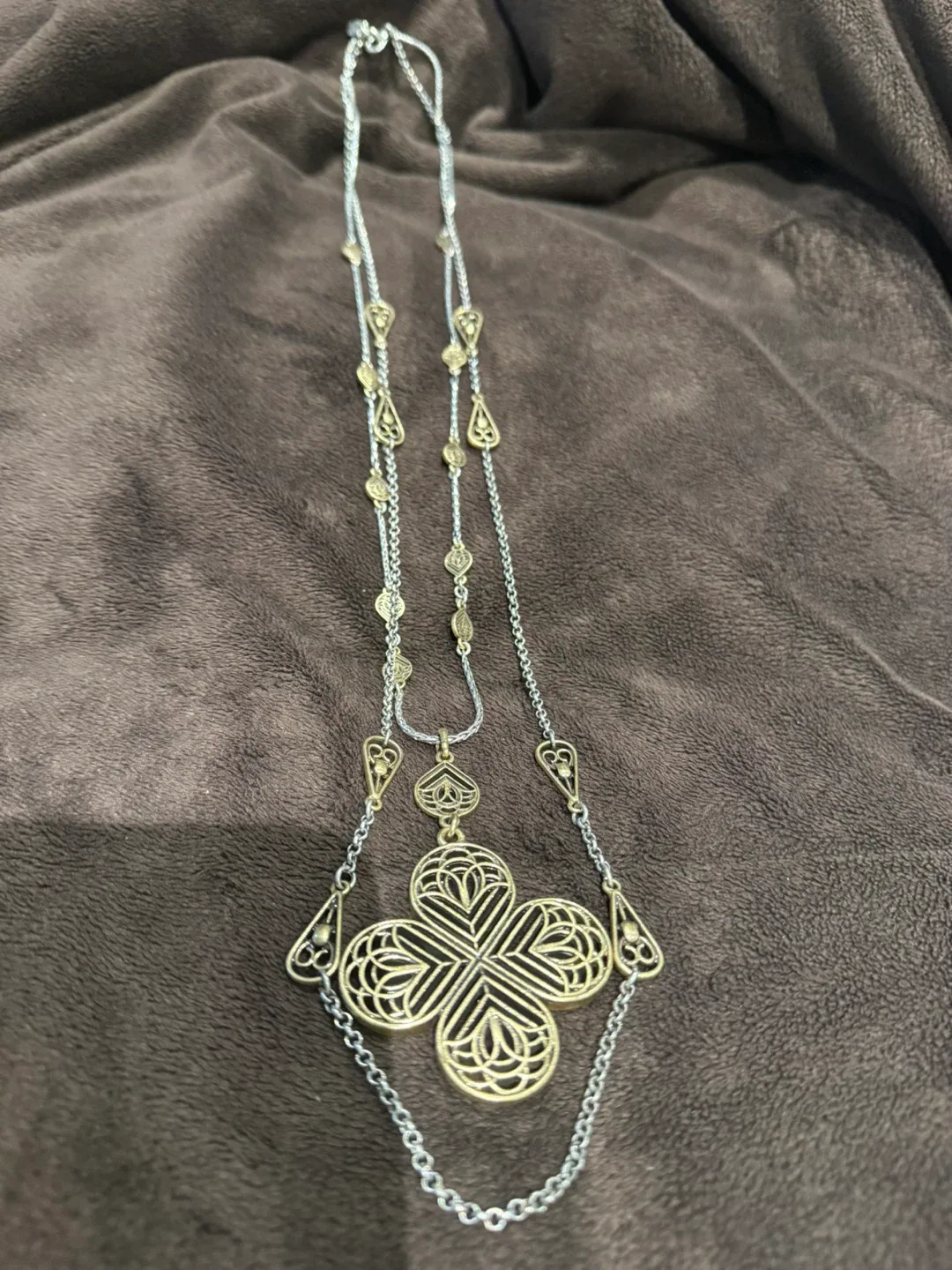 Gold and Silver Tone Necklace