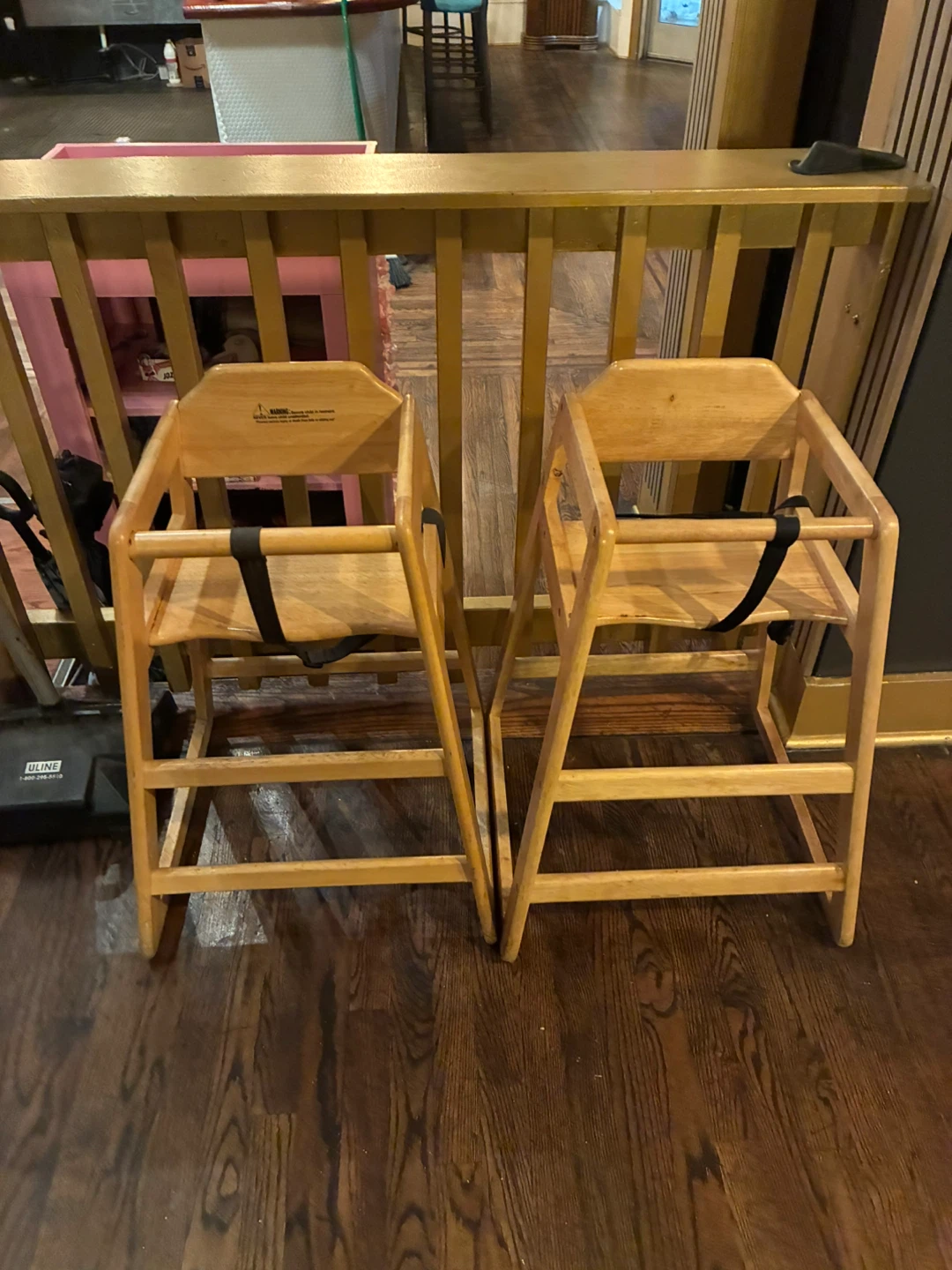 Wooden High Chairs - Set of 2