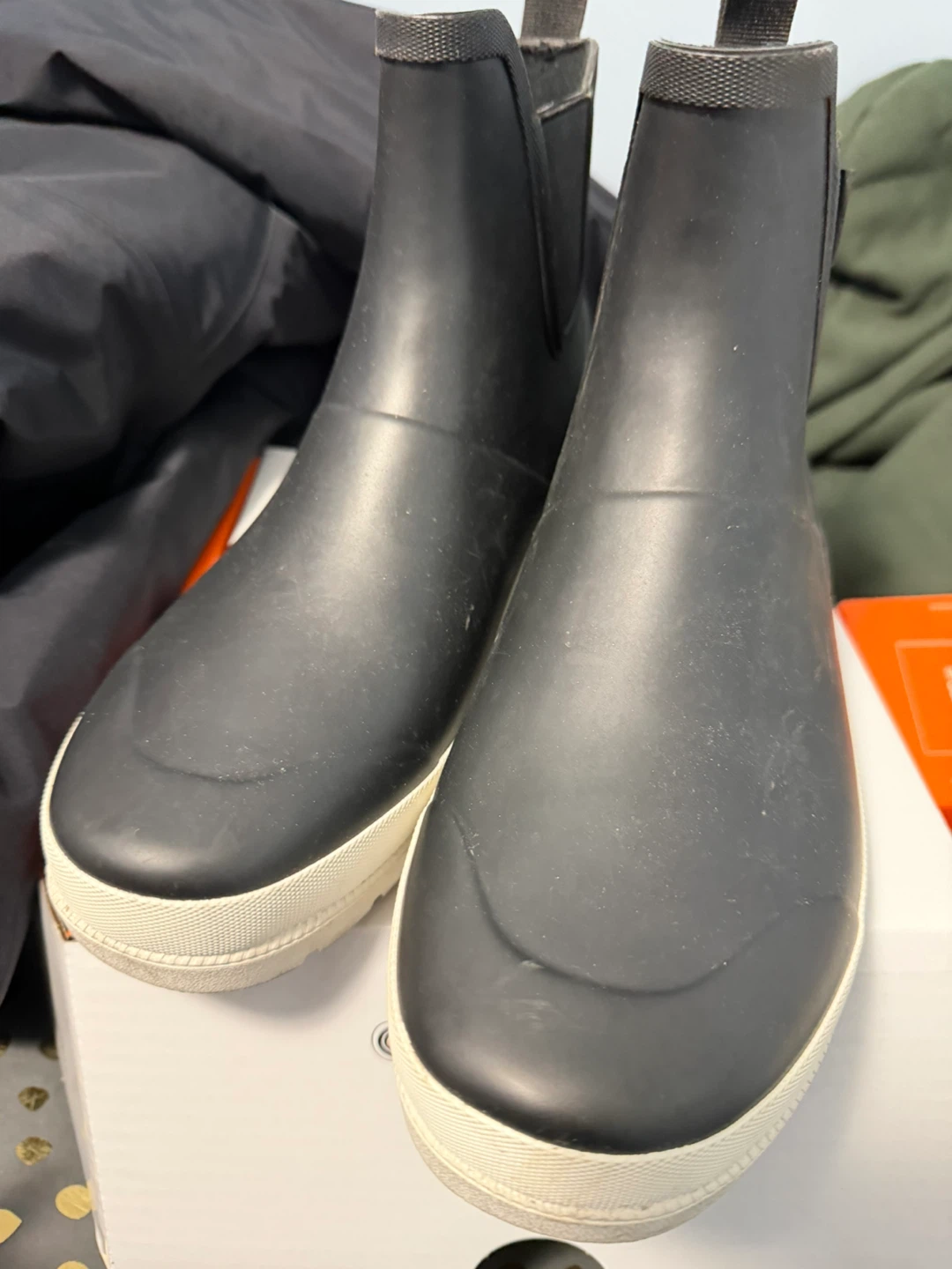 Tretorn Chelsea Rain Boots - Black, Size 8