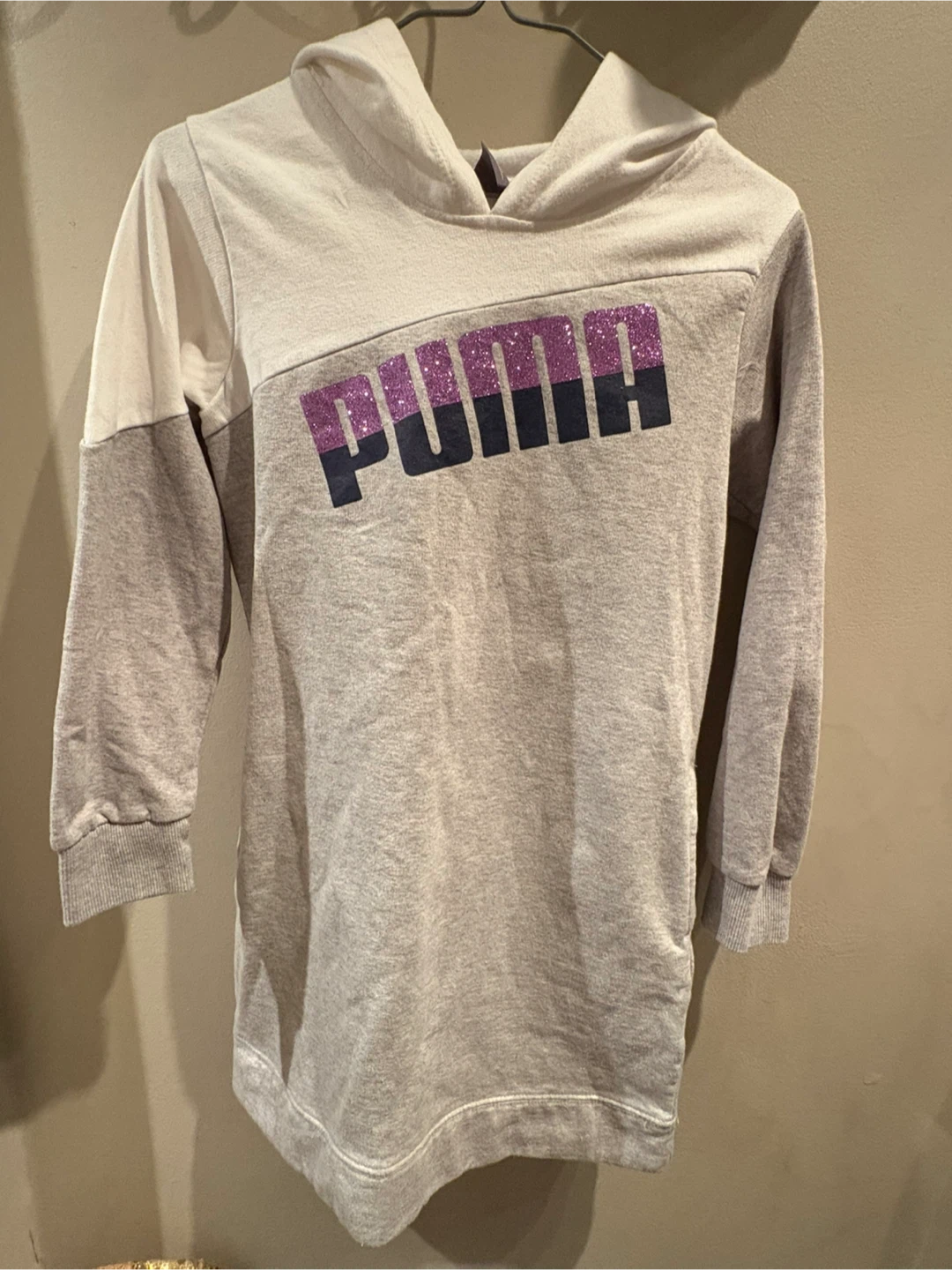 Puma Grey Hoodie Dress for girls size 12-14