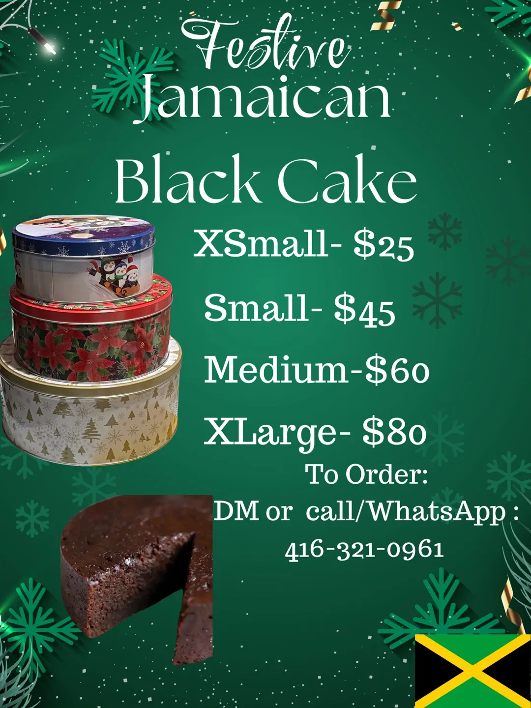 Festive Jamaican Black Cake & Rum Cake