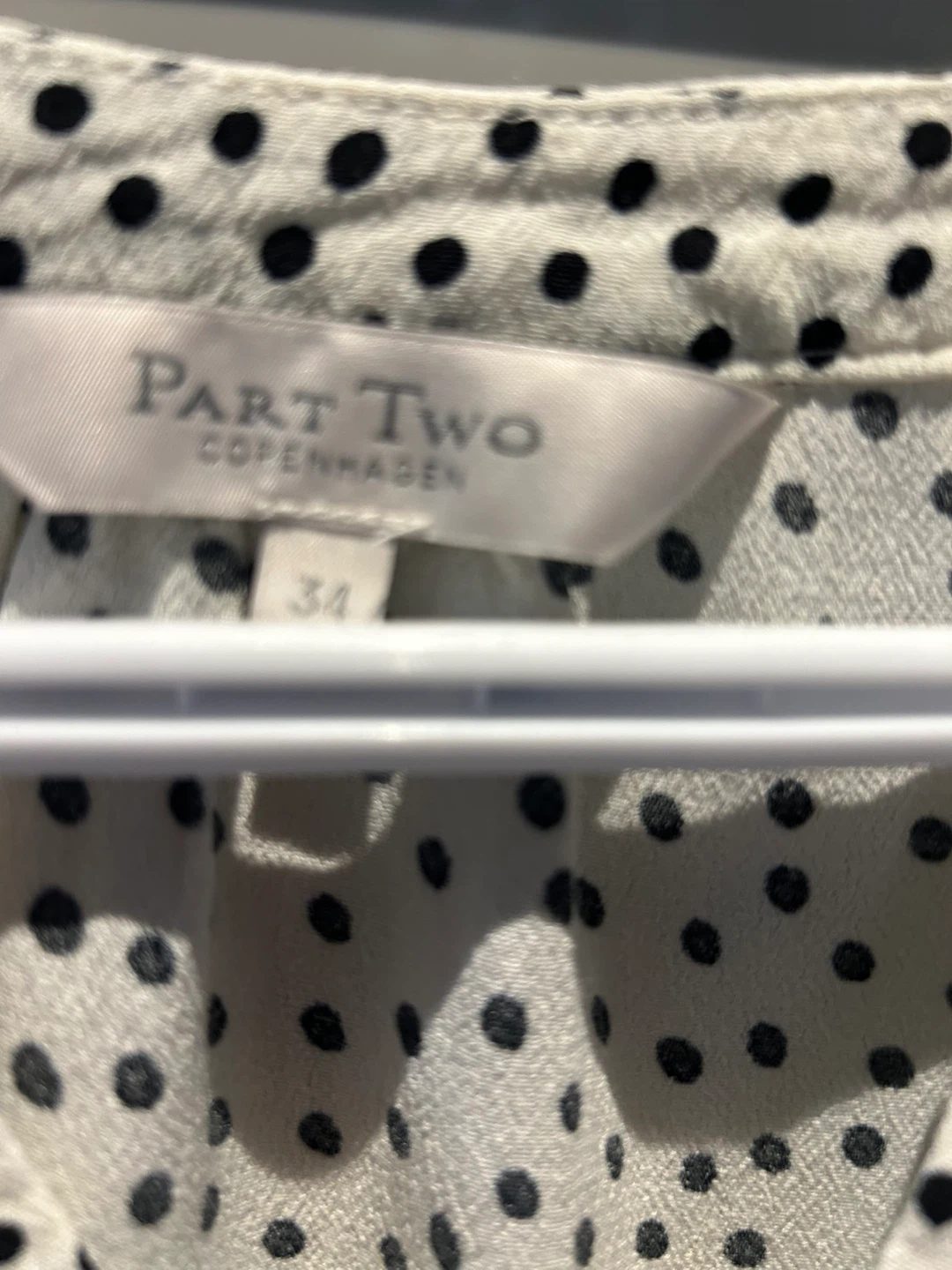 Part Two Copenhagen Polka Dot Blouse - Size 34 - photo 3