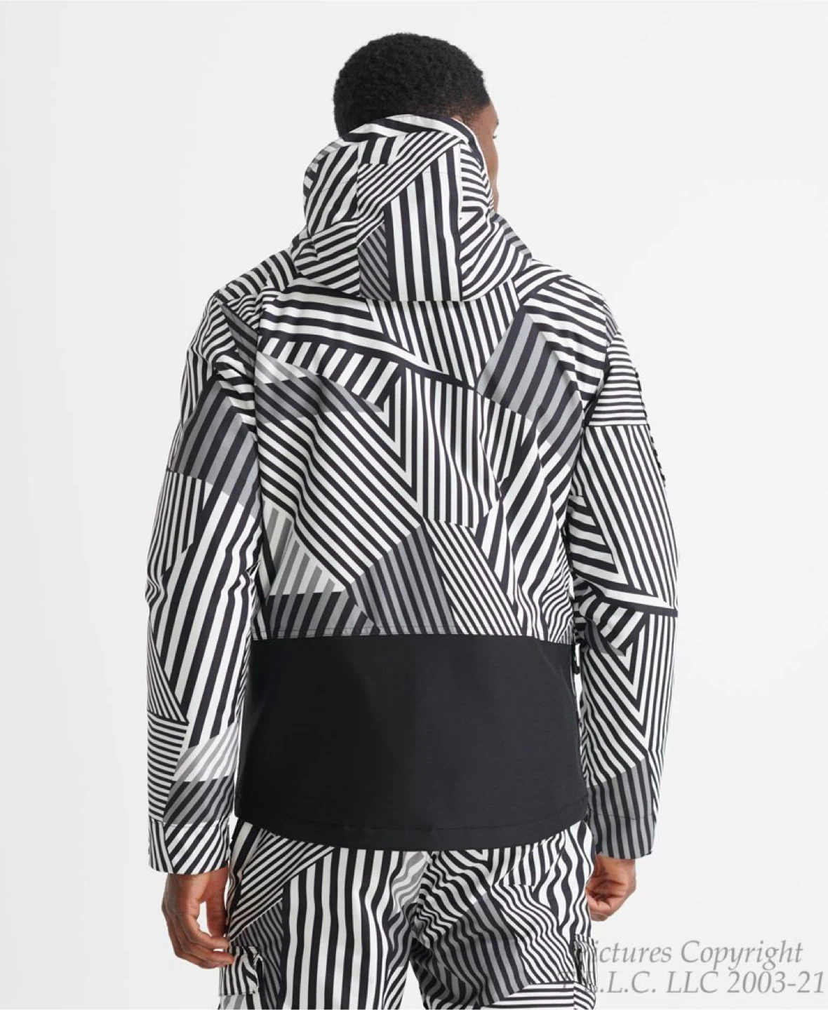 Superdry Snow Rescue Jacket - Black & White Pattern - photo 4