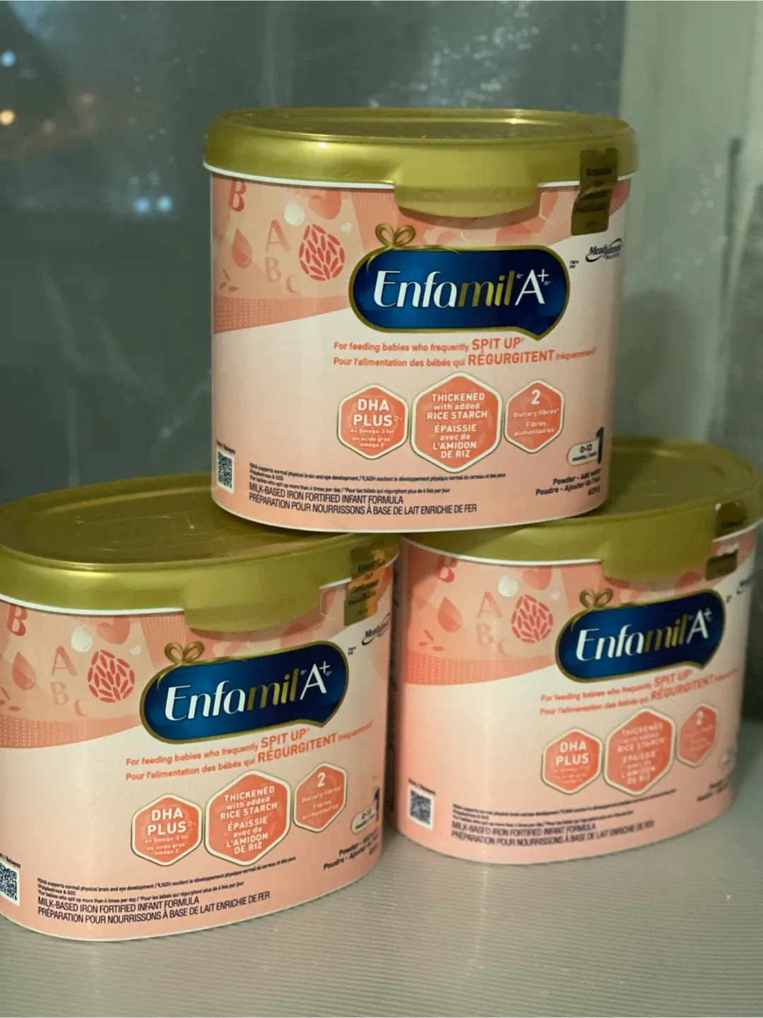 Enfamil A+ Thickened Infant Formula, 3 cans