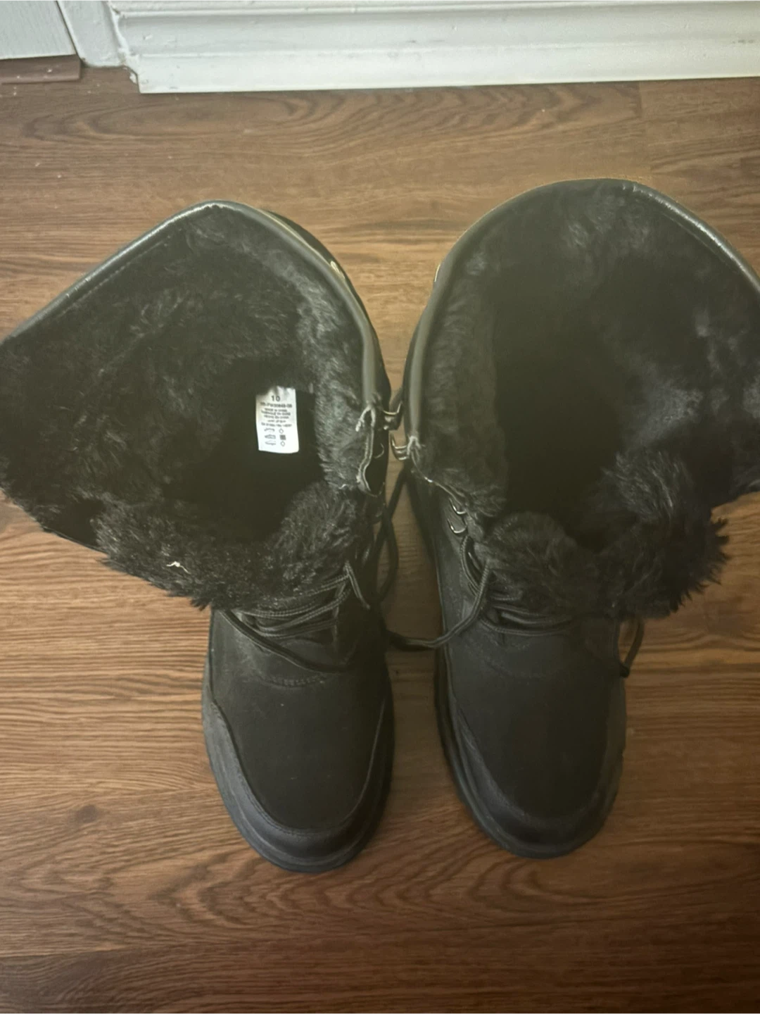 Black Winter Boots - Size 10 - photo 4