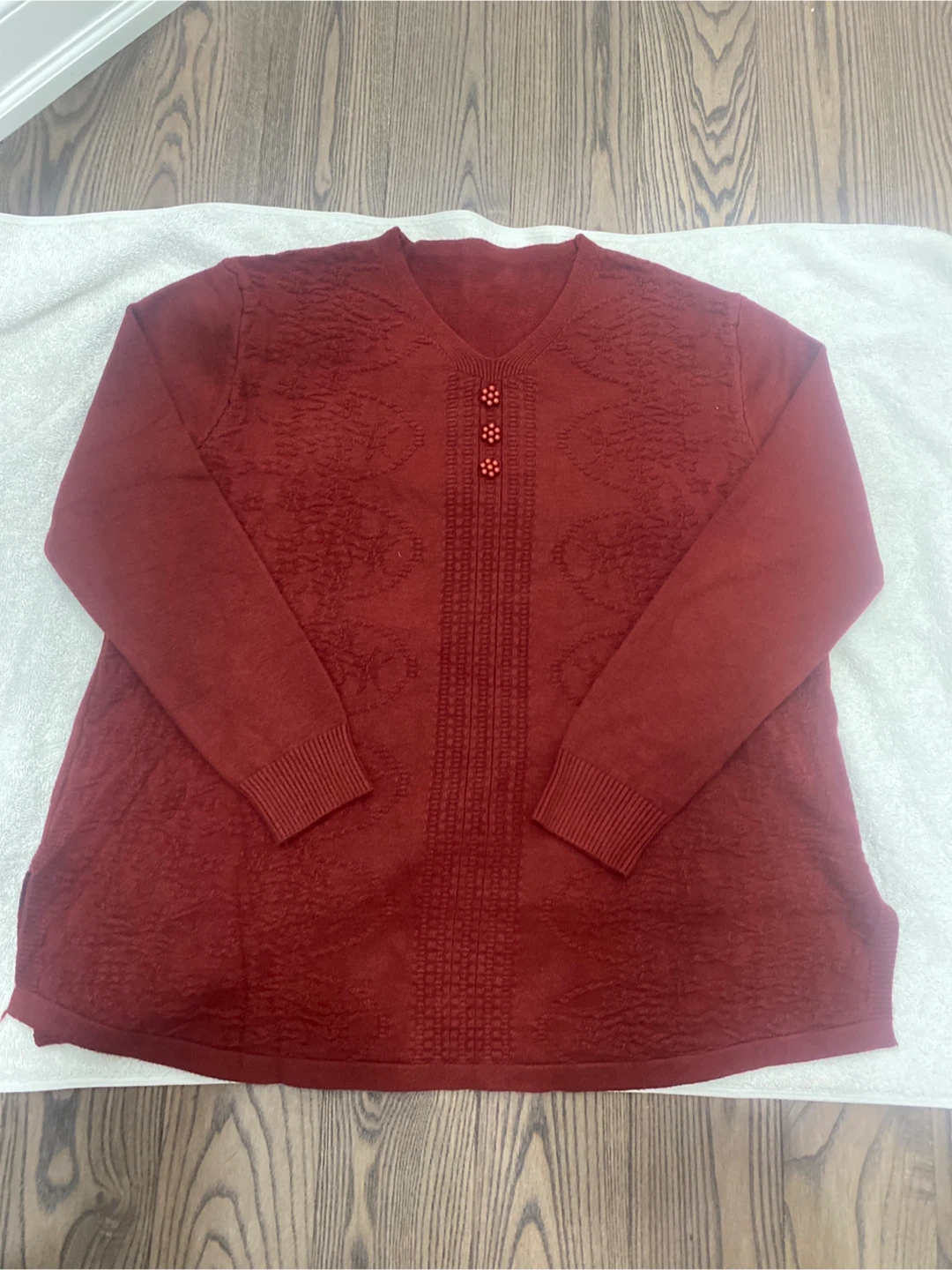 Red Long Sleeve Top for women - photo 2