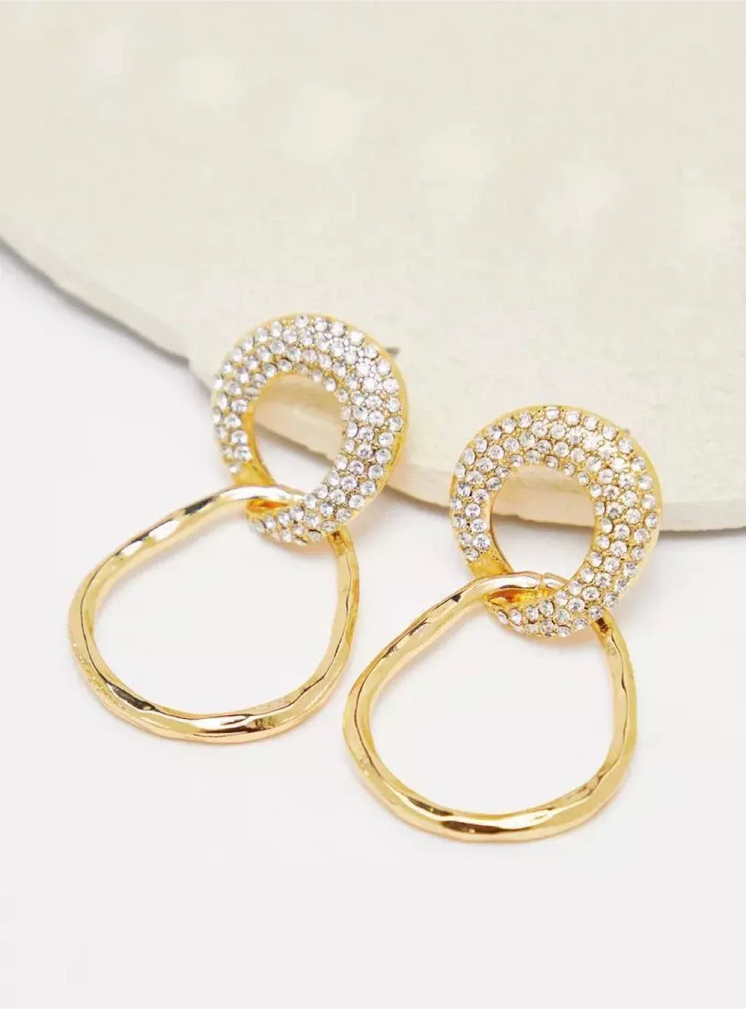 Gold Statement Earrings , Mango image indicator(2)