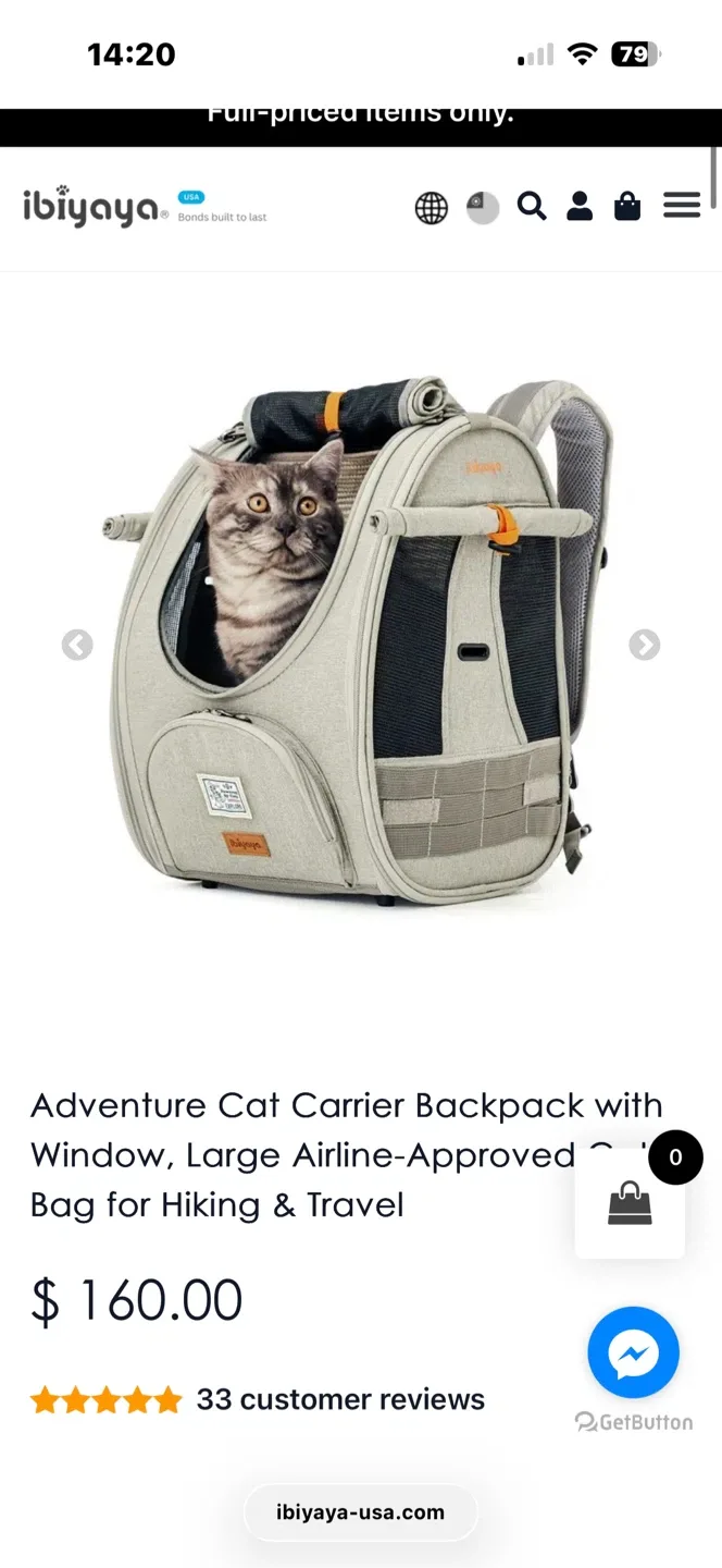 ibiyaya Adventure Cat Carrier Backpack
