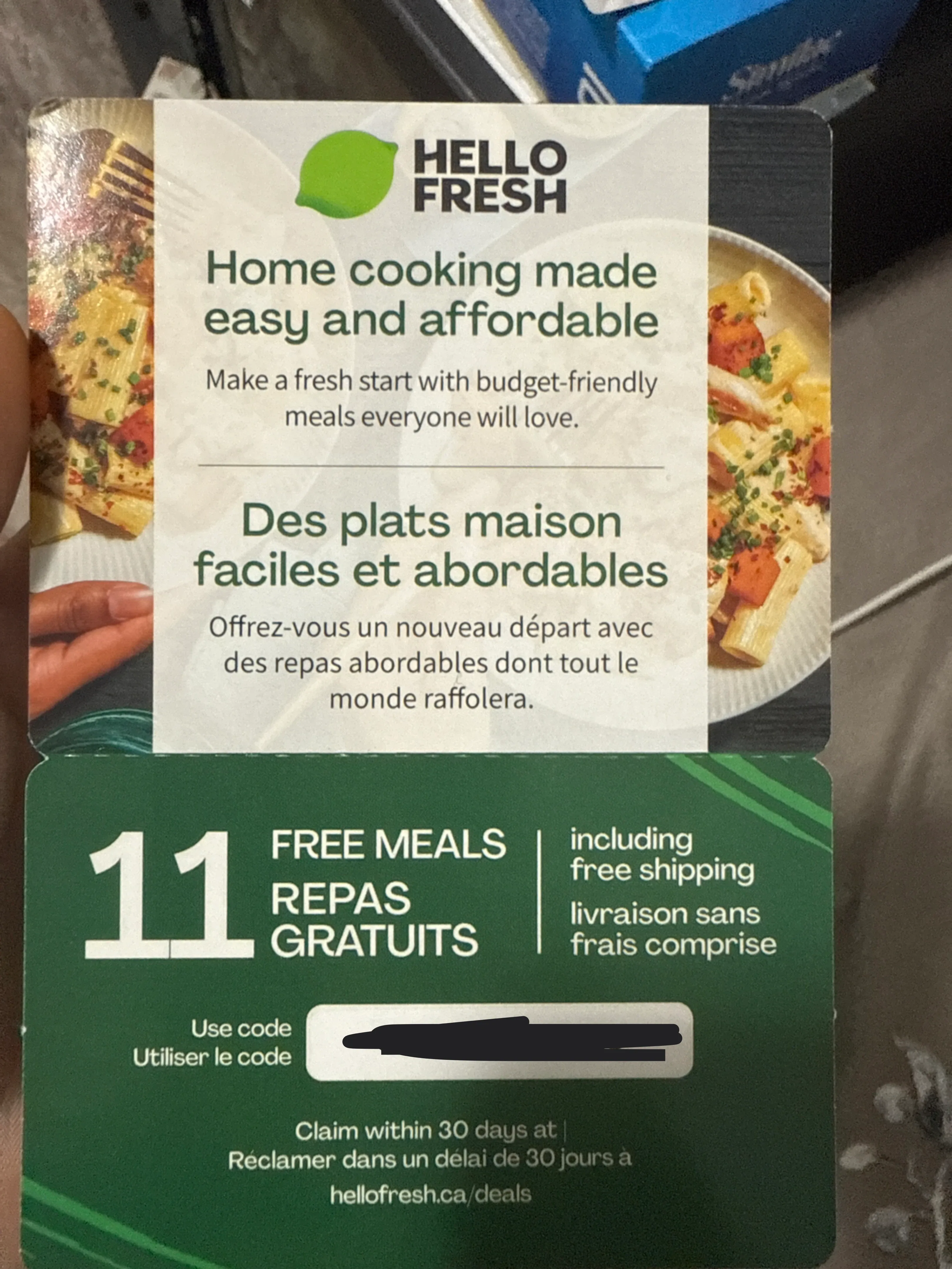 HelloFresh 11 Free Meals Voucher