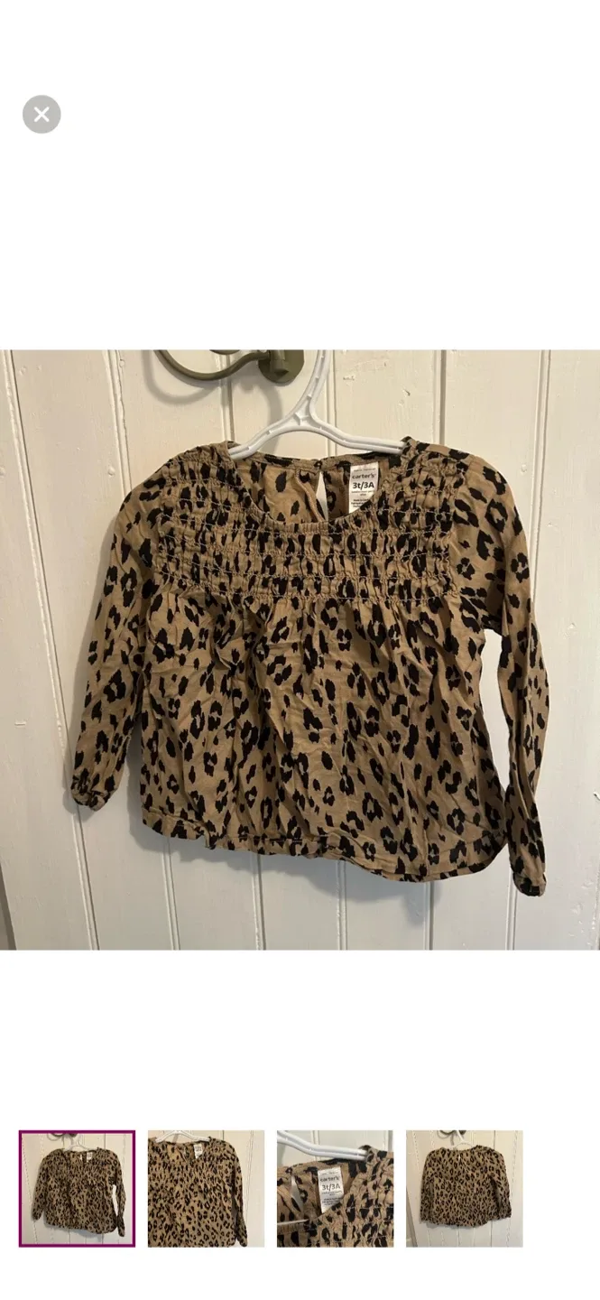 Carter's 3T Leopard Print Top
