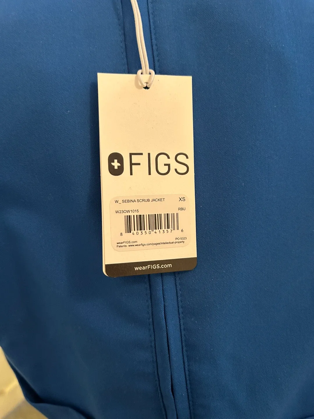FIGS Sebina Scrub Jacket - XS - Blue - New with Tags