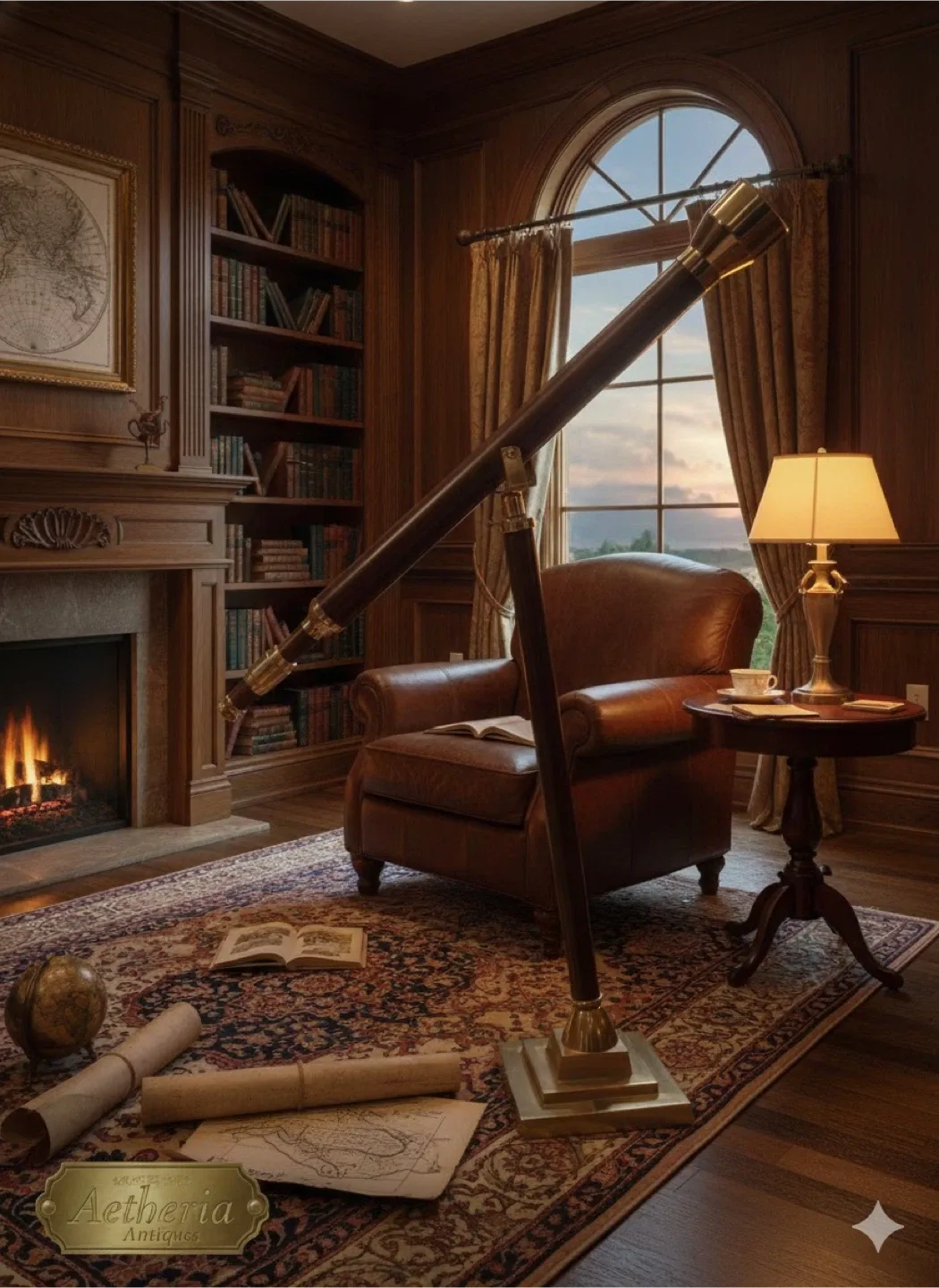 Decorative Telescope on Stand