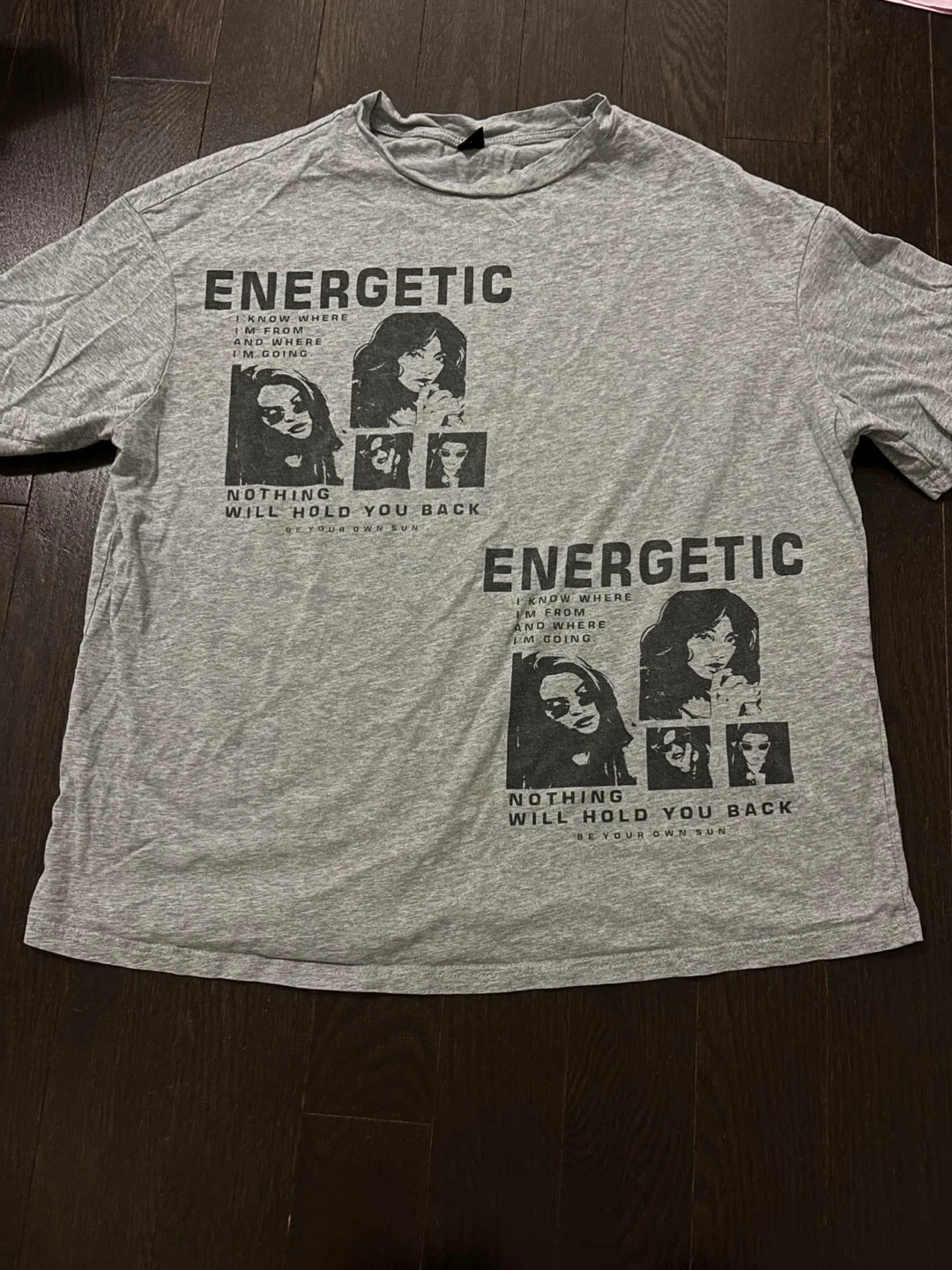 Grey Graphic Print T-Shirt