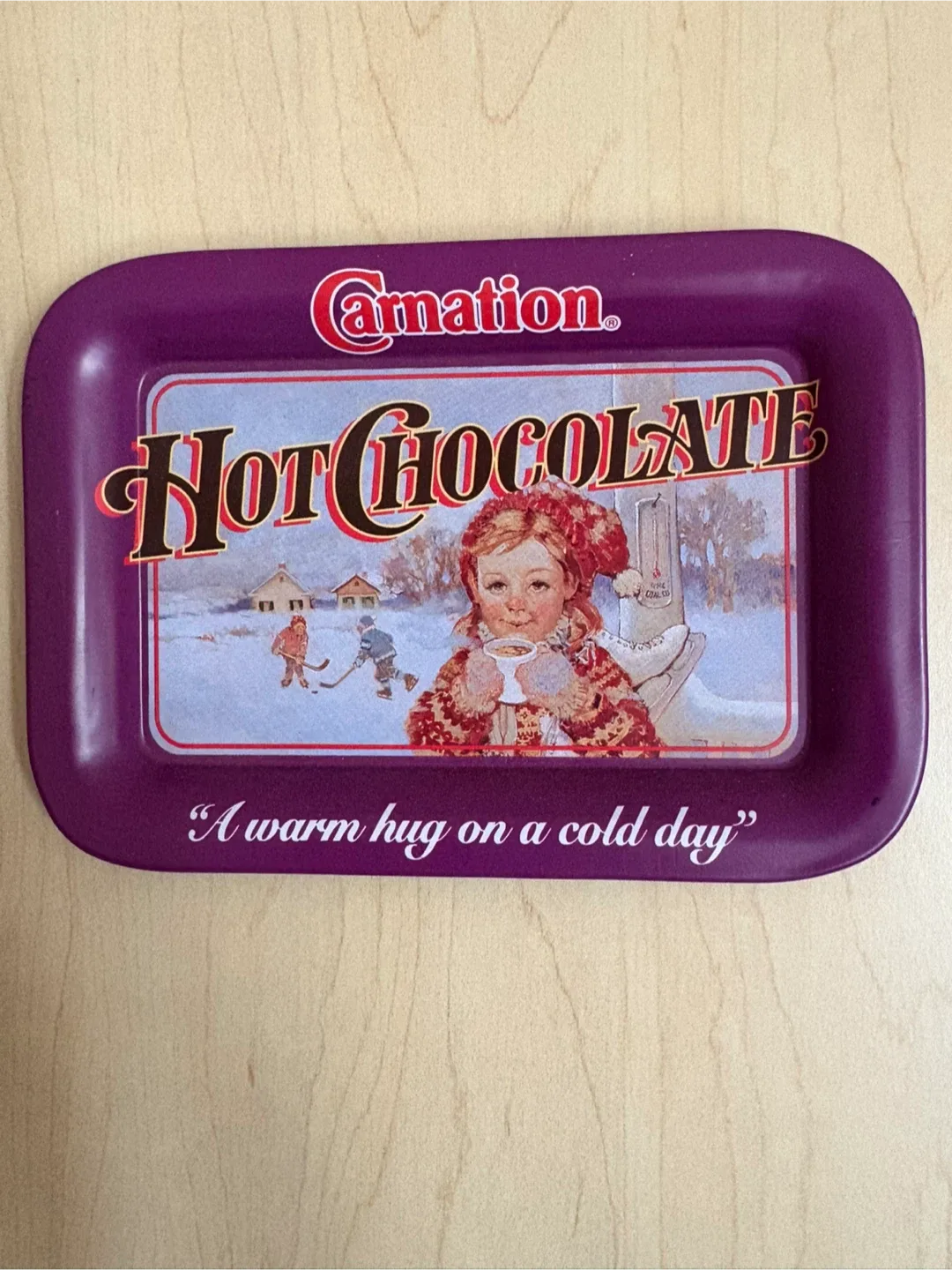 Carnation Hot Chocolate Serving Tray