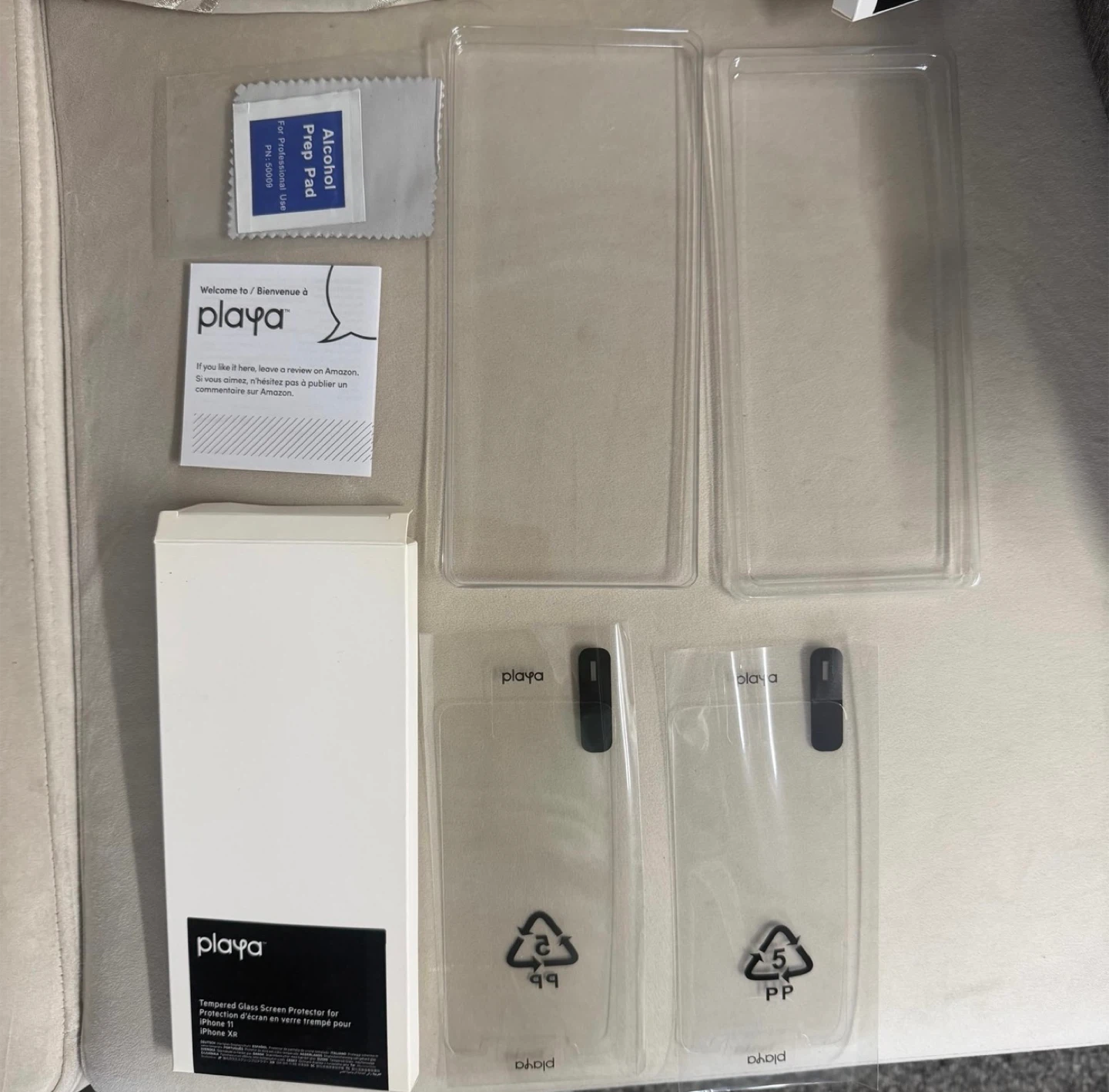 3 pack for 2 ea PLAYA Belkin 6 tempered glass I iPhone 11 or XR - photo 4