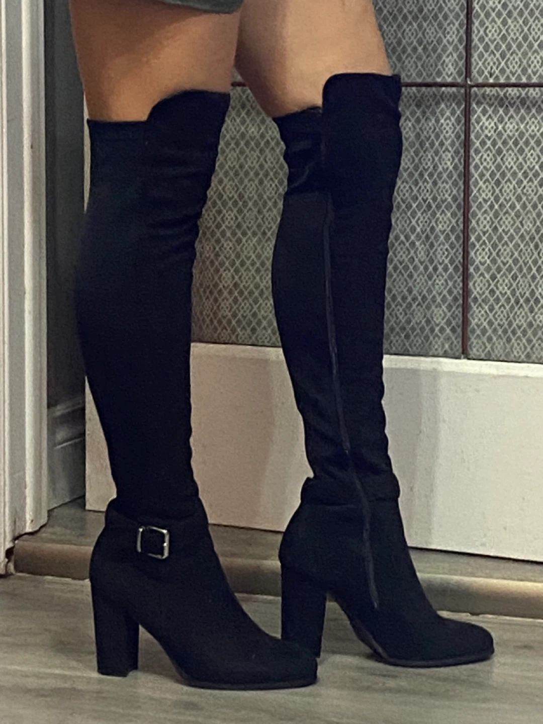 Black Thigh High Boots - Size 9.5 - photo 2