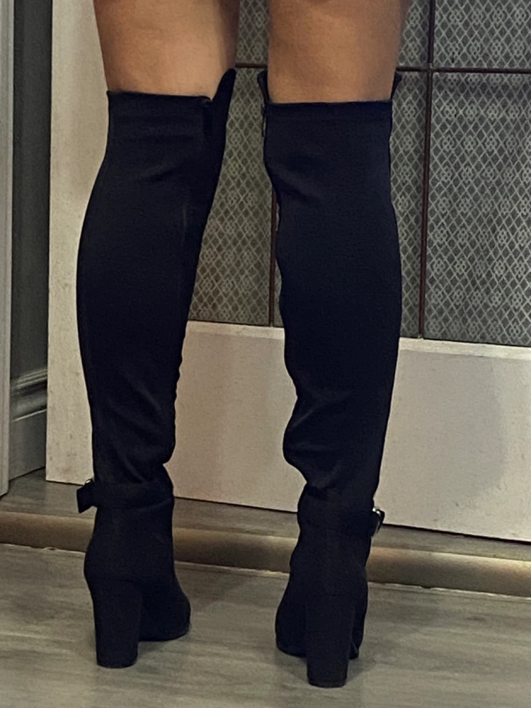 Black Thigh High Boots - Size 9.5 - photo 3