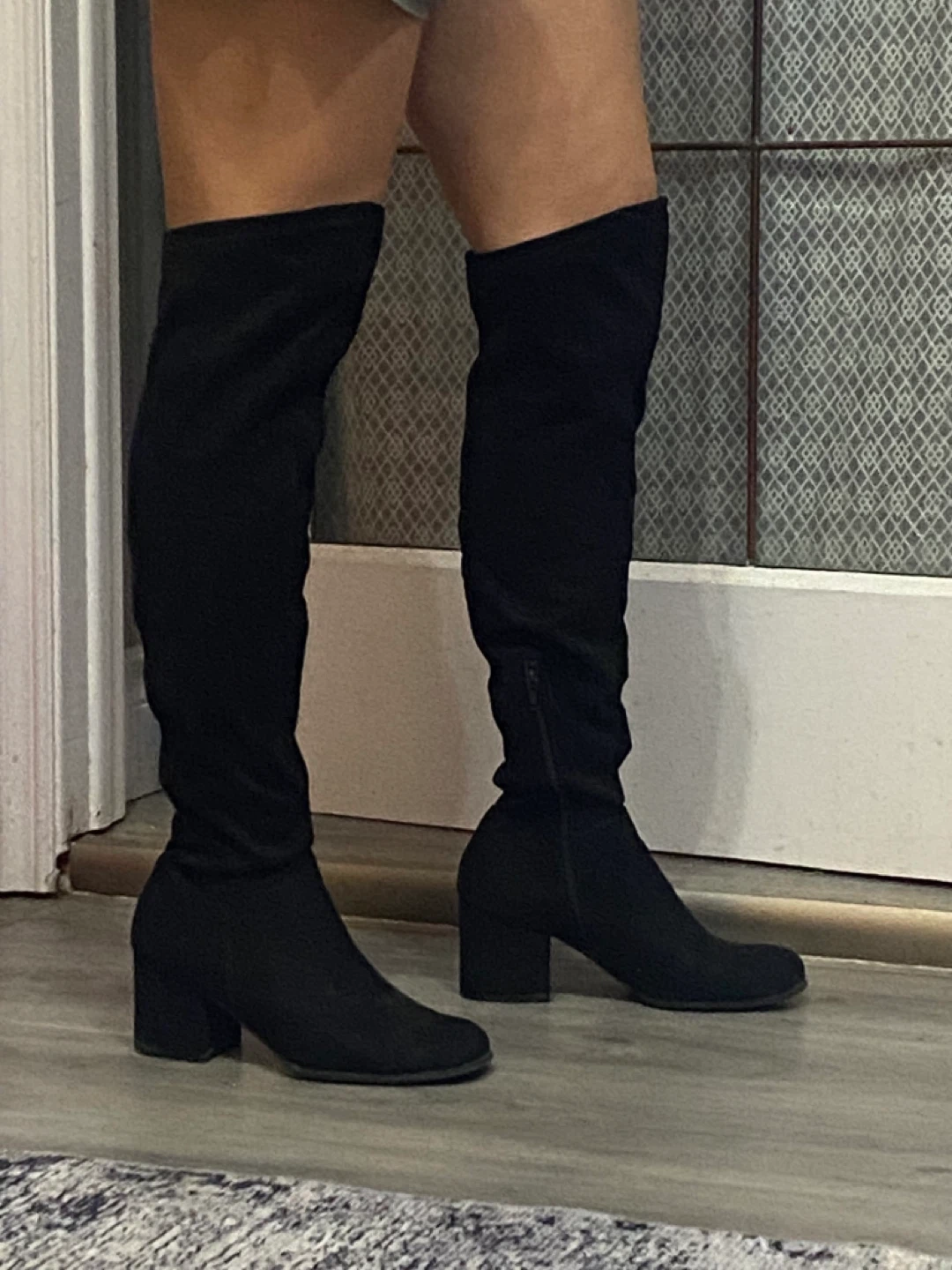 Black Thigh High Boots - Size 9.5 - photo 5