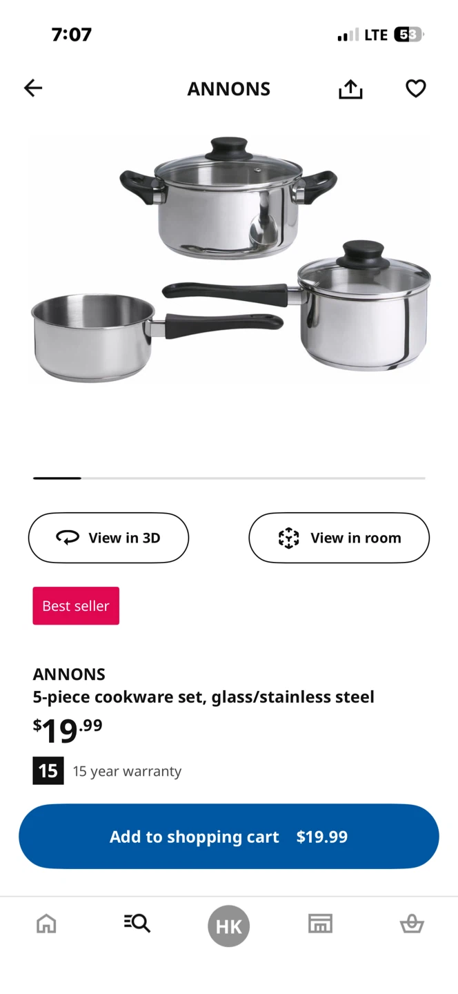 ANNONS 5-Piece Cookware Set - photo 2