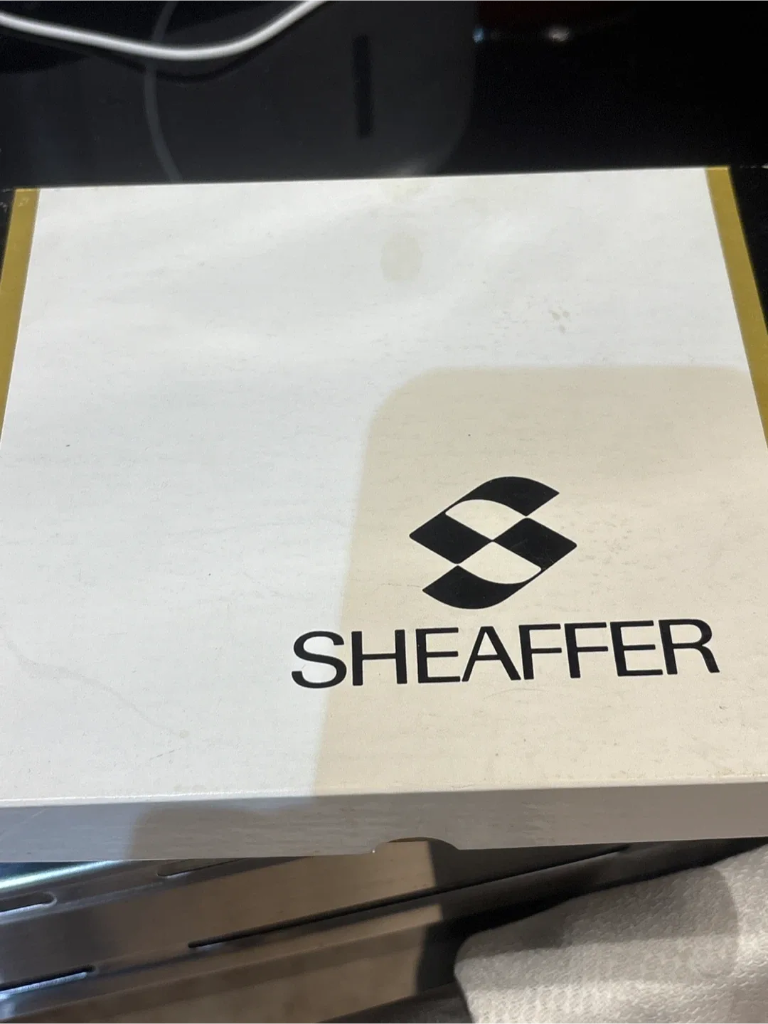 Sheaffer Desk Pen Set with Marble Base