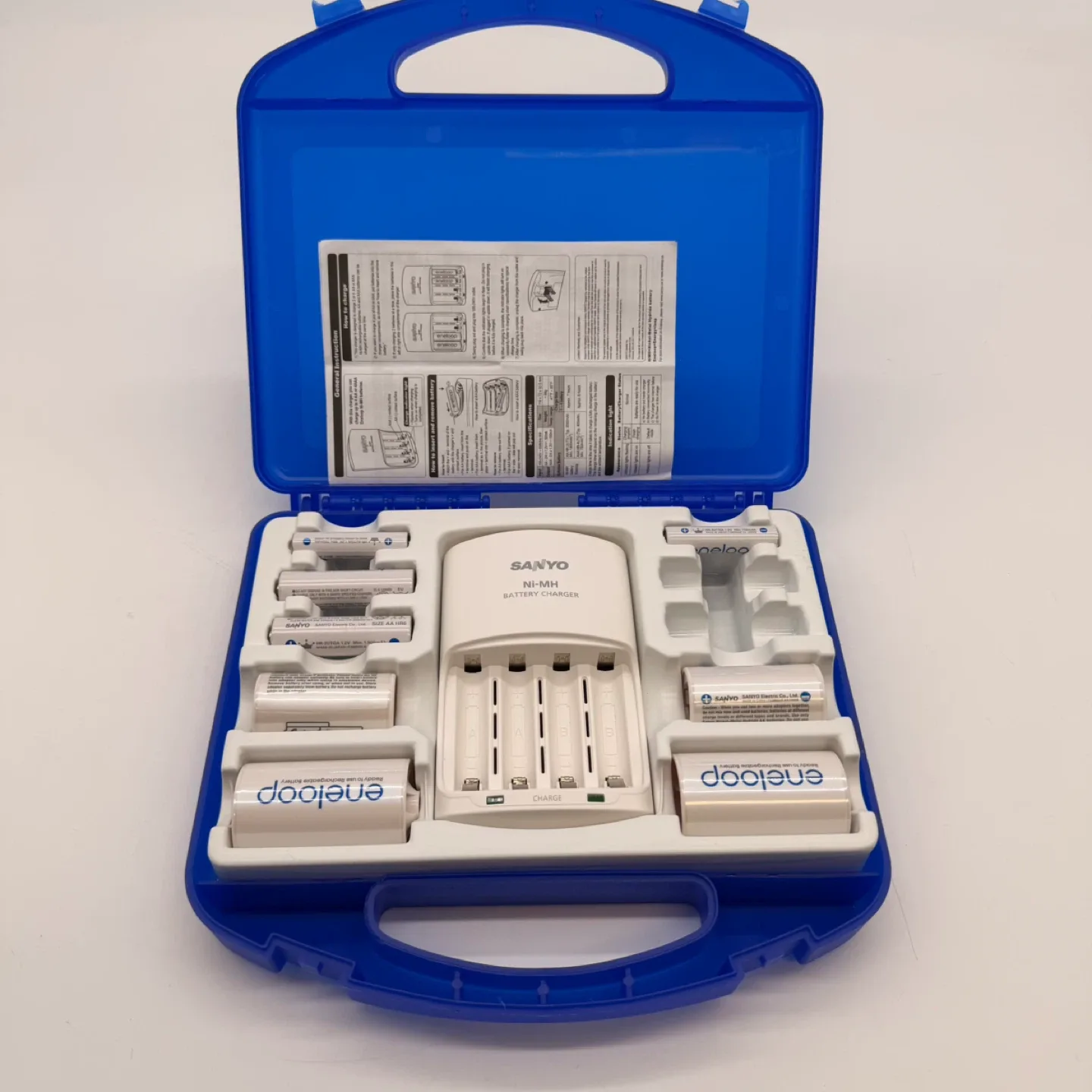 Sanyo Eneloop Charger Kit – 2 Missing Parts, Box Door Issue