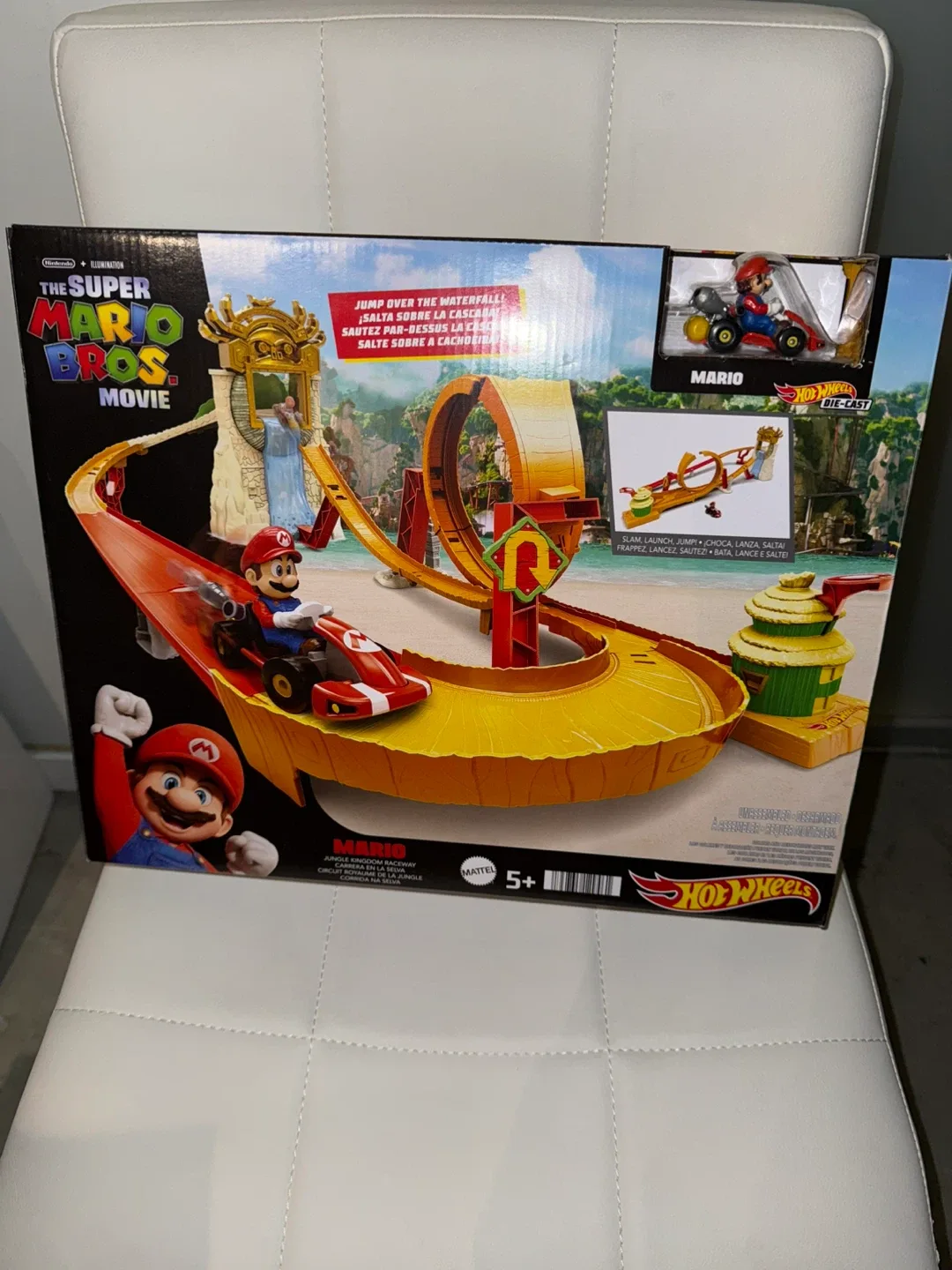 Hot Wheels Mario Kart Track Set Toy Car, Super Mario Bros