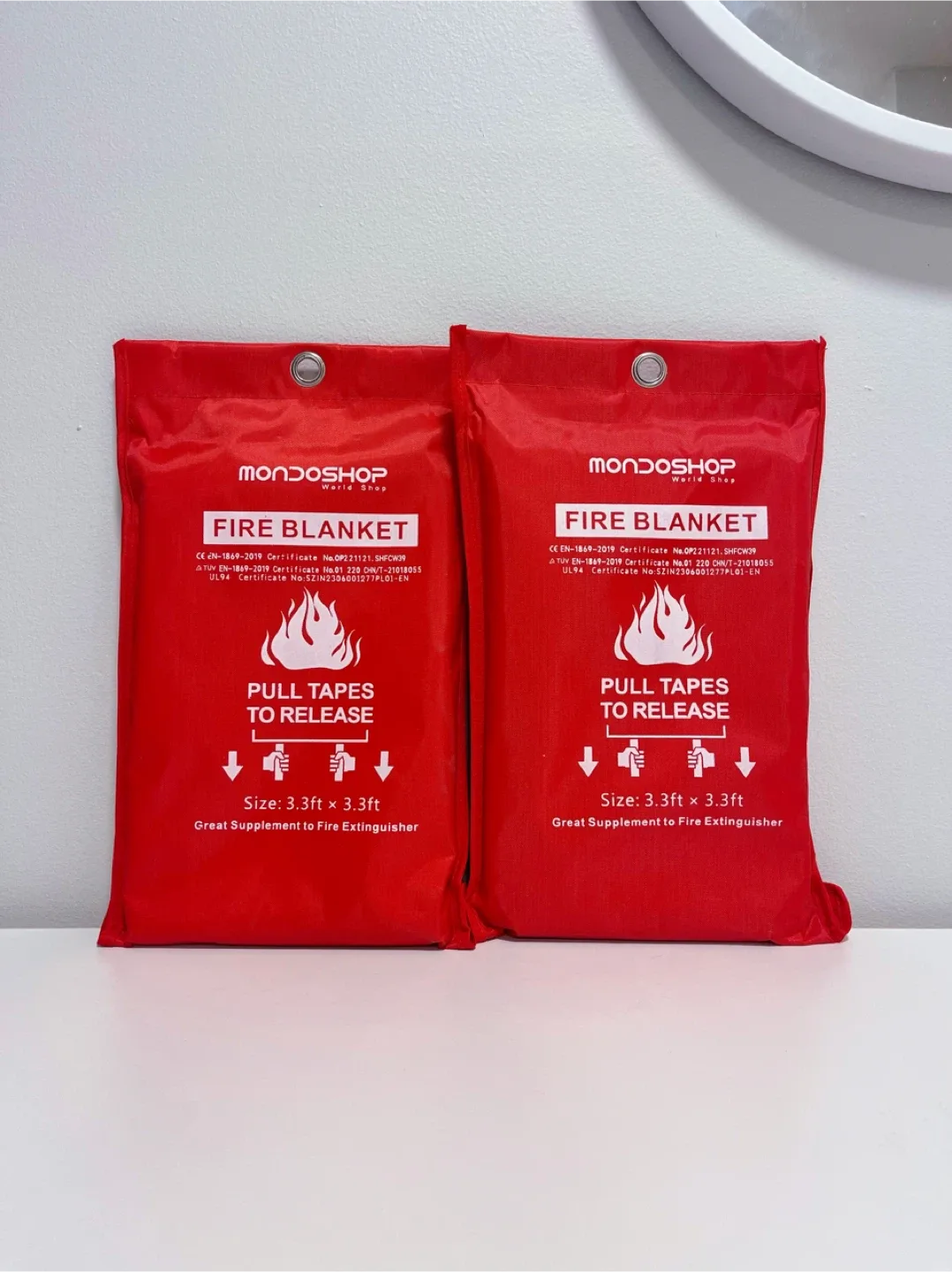 Brand New Mondoshop Fire Blanket (3.3ft x 3.3ft)