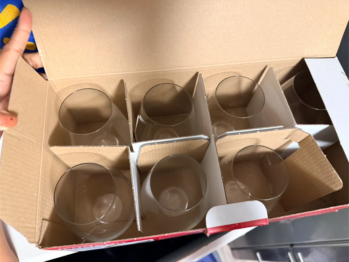 Trudeau Stemless Wine Glasses - Set of 8