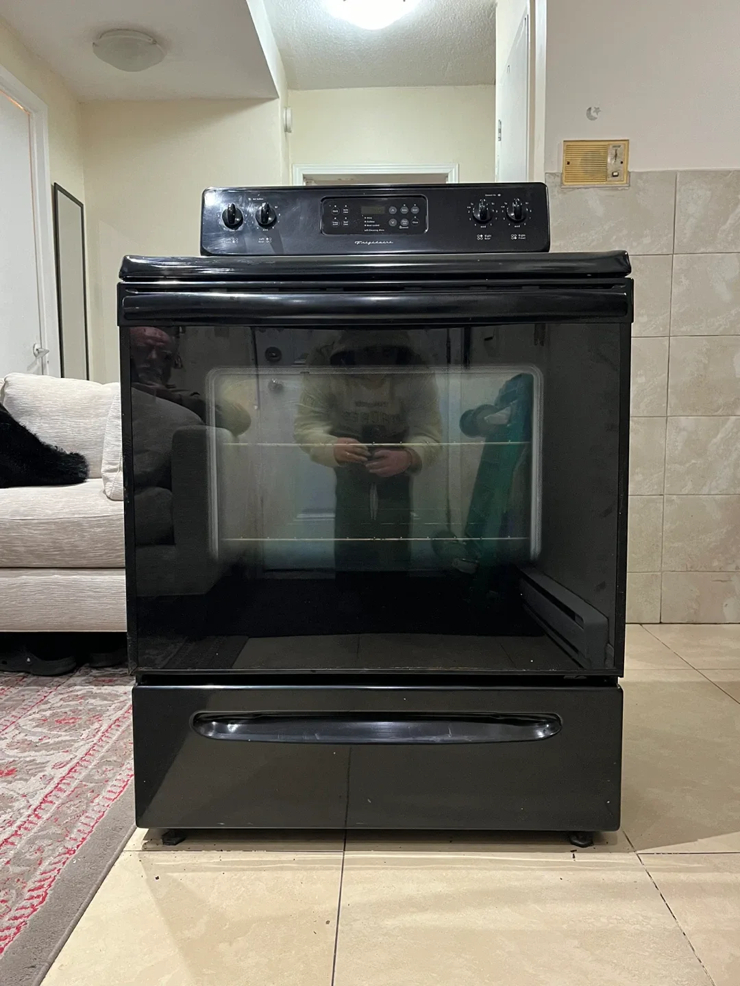 Black Frigidaire Electric Range