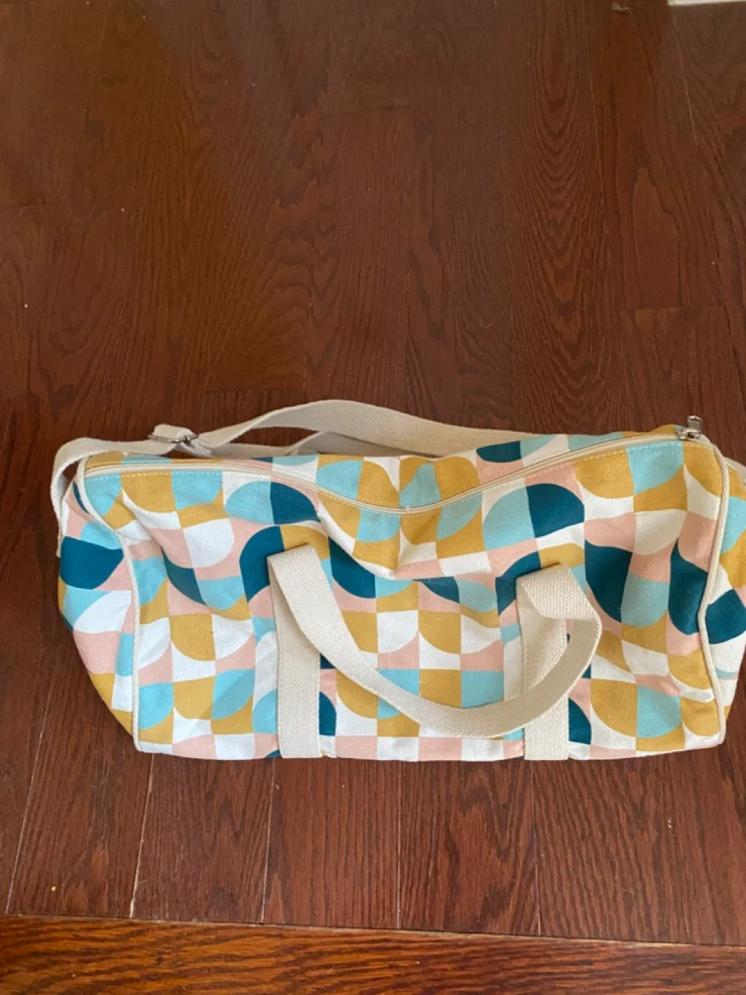 Geometric Pattern Duffle Bag