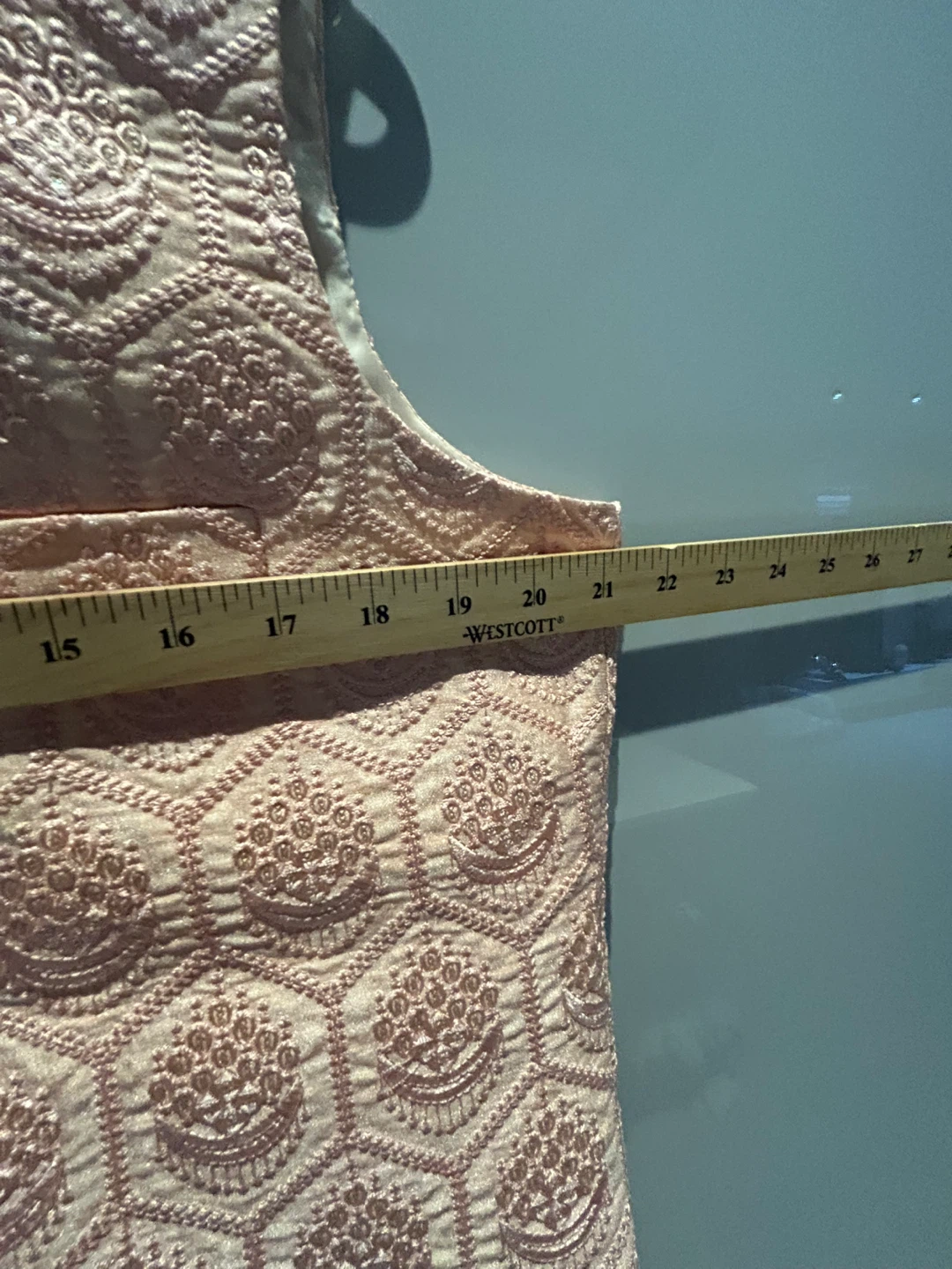 Men's  Nehru Peach Sleeveless Vest - Size Medium - photo 5